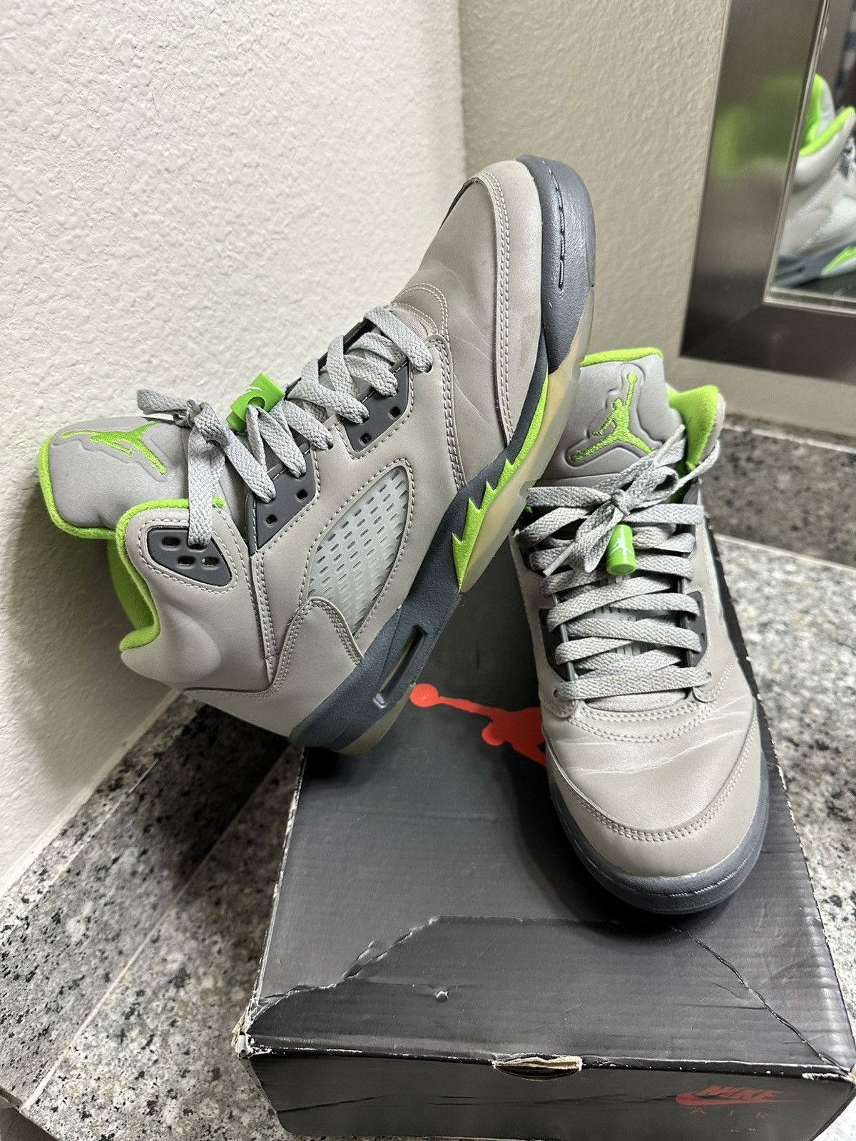 Jordan Brand Jordan 5’s Green Beans Size US 7 / EU 40 - 3 Thumbnail