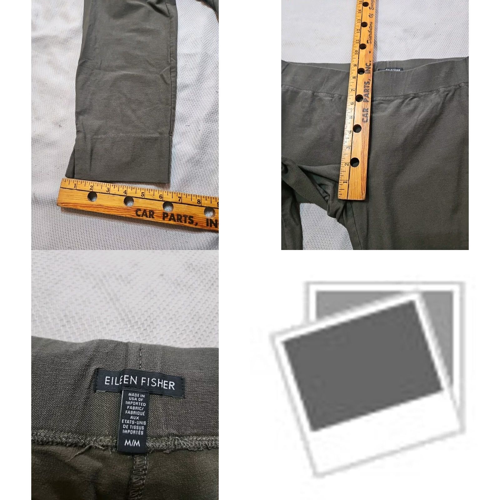 Eileen Fisher Eileen Fisher Womens Pants - Medium Green Knit Stretch Pull On - Condition: Excellent - Inseam 24 in - Brand: Size 32" / US 10 / IT 46 - 8 Thumbnail