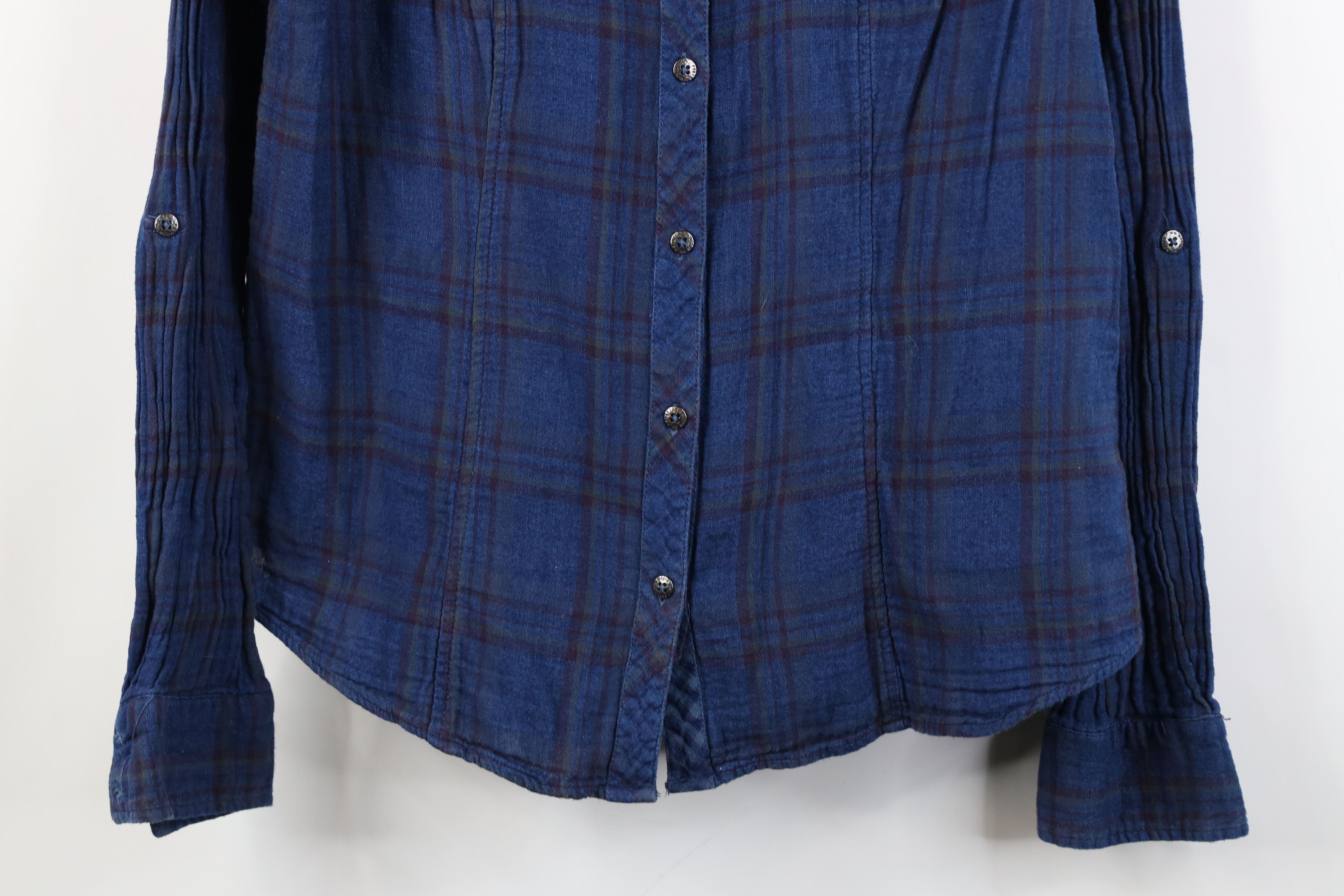 Harley Davidson Vintage Harley Davidson Flannel Collared Button Shirt Size L / US 10 / IT 46 - 3 Thumbnail