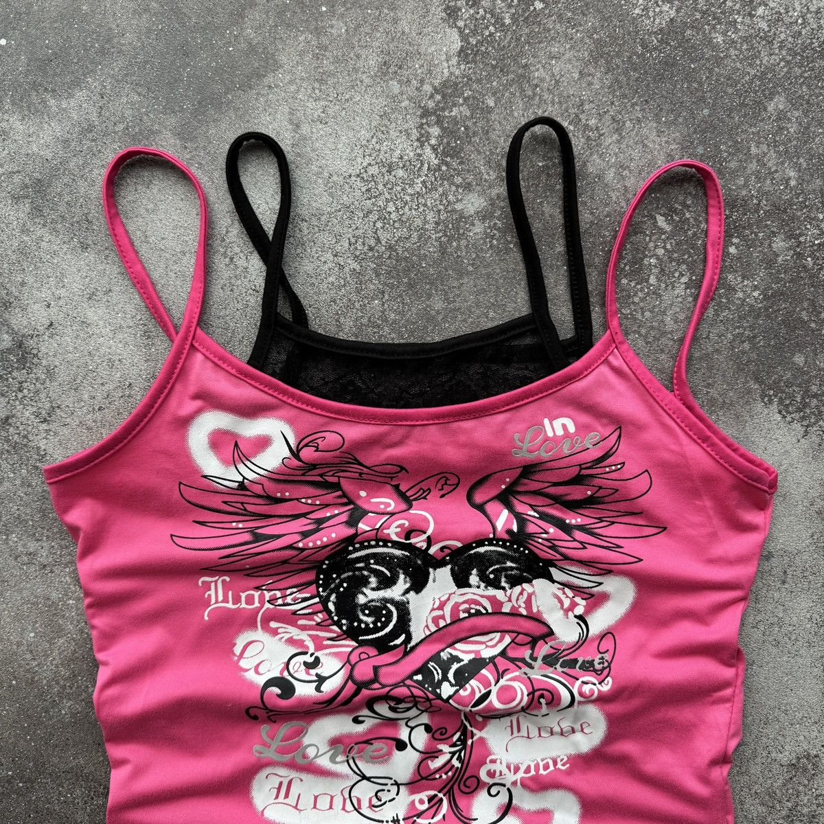 Hysteric Glamour 2000’s Aesthetic Y2K Emo Goth Vibe Lace Tank Top Size M / US 6-8 / IT 42-44 - 4 Thumbnail