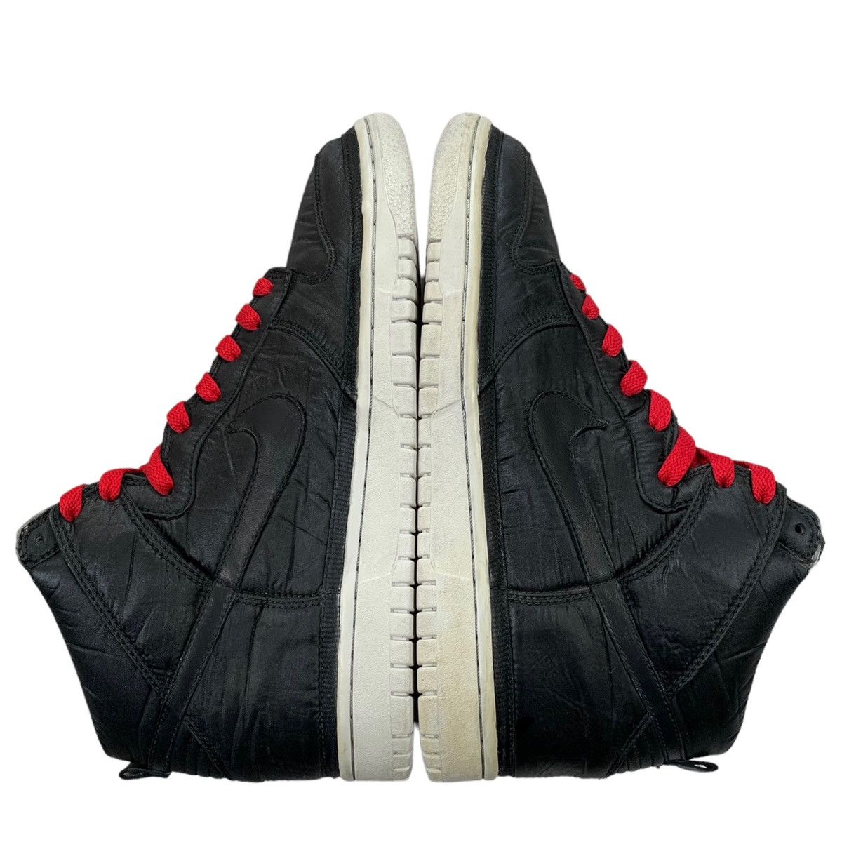 Vintage Custom VTG Nike Dunk High Vandal Nylon Black Red 08 Sneakers Size US 9 / EU 42 - 5 Thumbnail