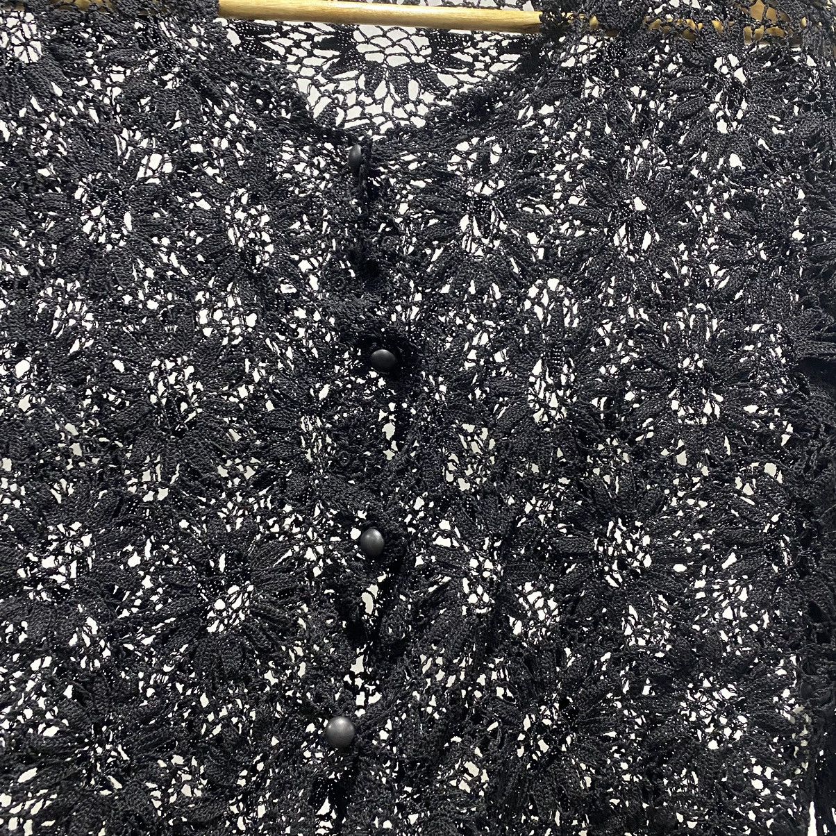 Beauty Beast × Hysteric Glamour × Japanese Brand Sick☠️ Unbrand Mesh Net Floral Cardigan Punk Grunge 90s Size S / US 4 / IT 40 - 7 Thumbnail