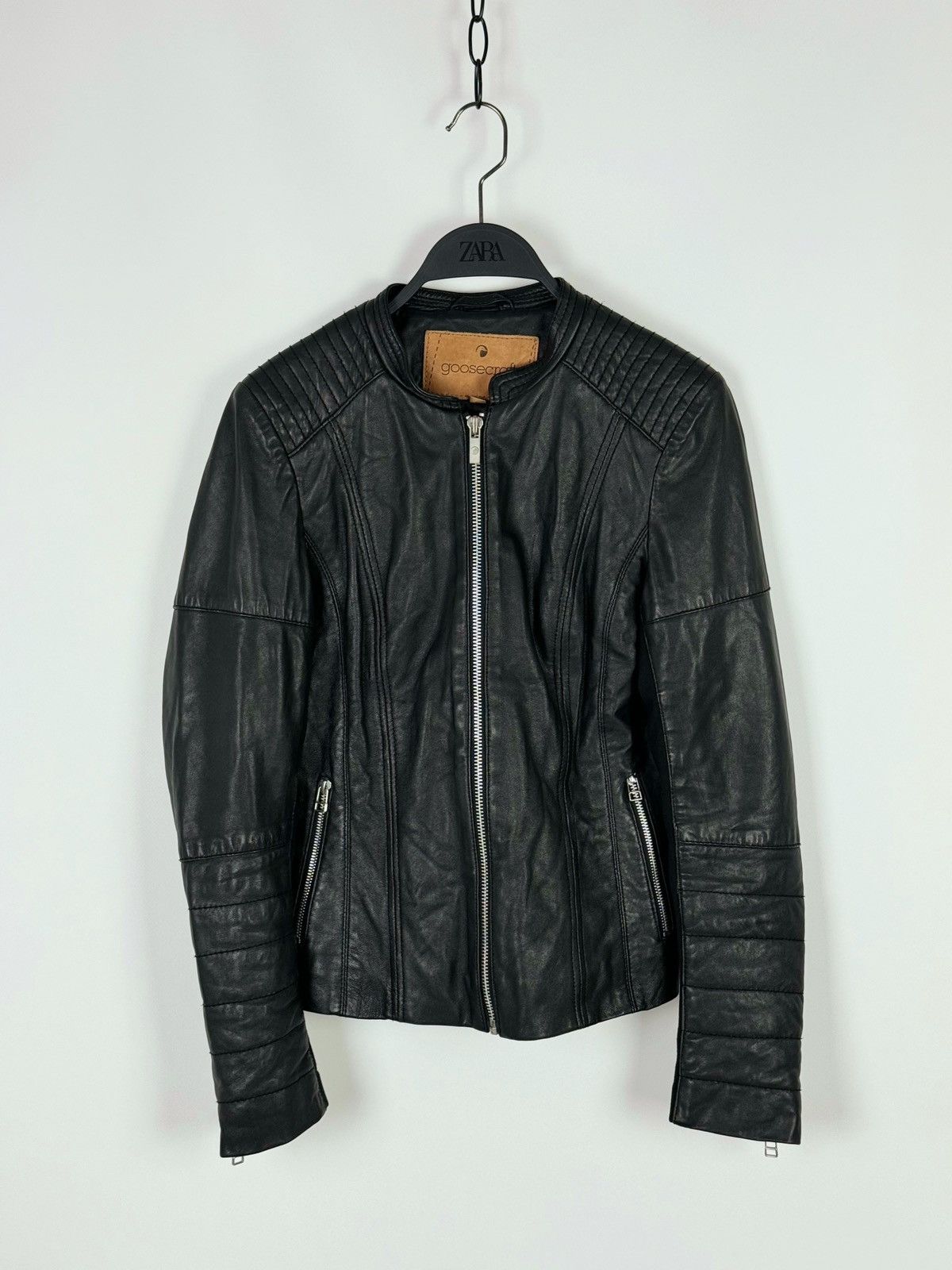 GOOSECRAFT Women’s Goosecraft Leather Jacket Size S / US 4 / IT 40 - 3 Thumbnail