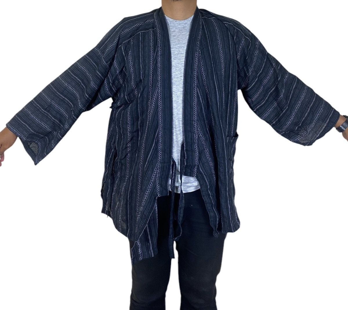 Japanese Brand Japanese Dark Black Kimono Dragon Size US L / EU 52-54 / 3 - 5 Thumbnail
