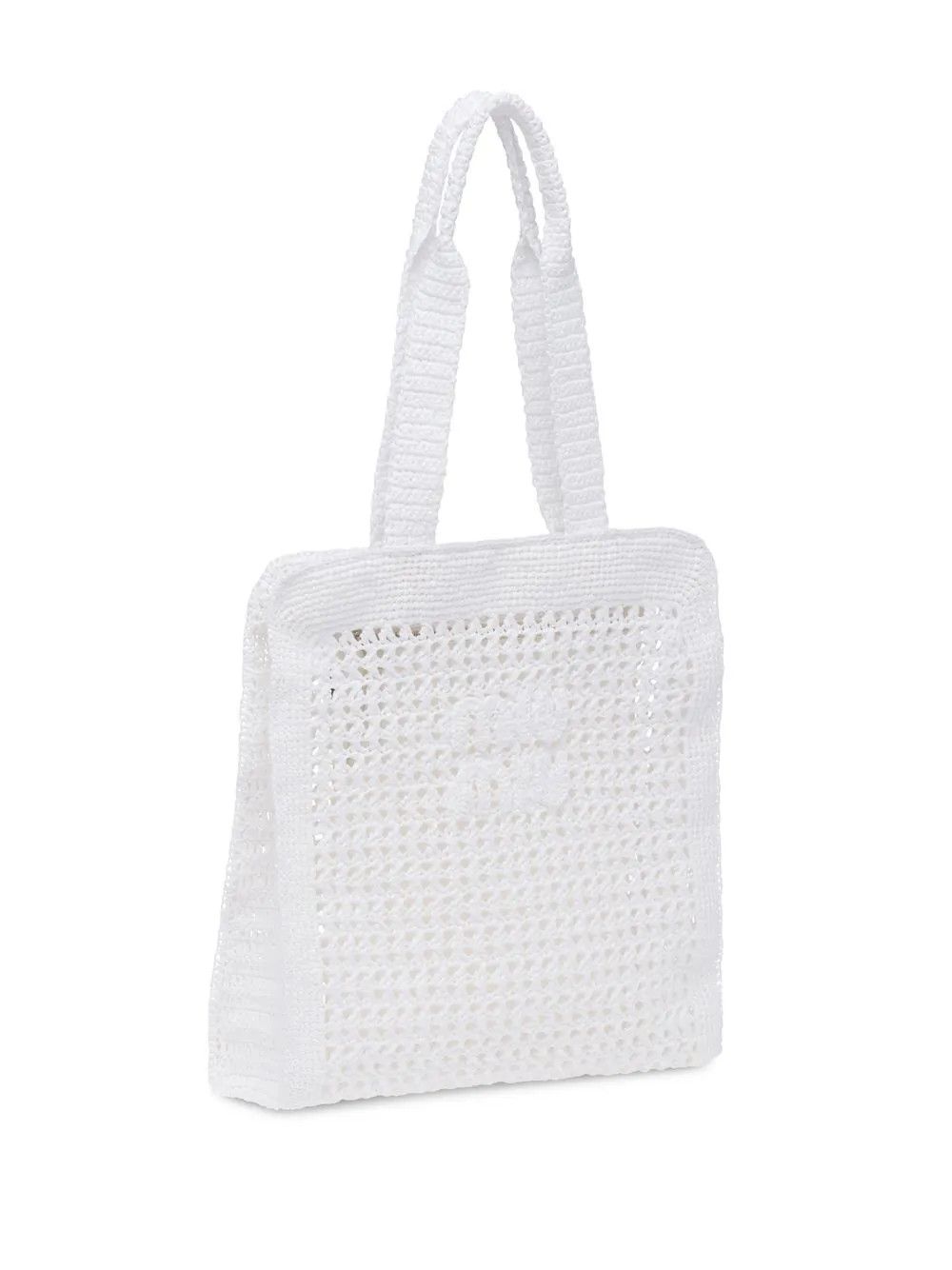 Miu Miu o1B3y1r0426 Size: OS / Crochet Logo-Appliqué Woven Tote Bag Size ONE SIZE - 5 Thumbnail