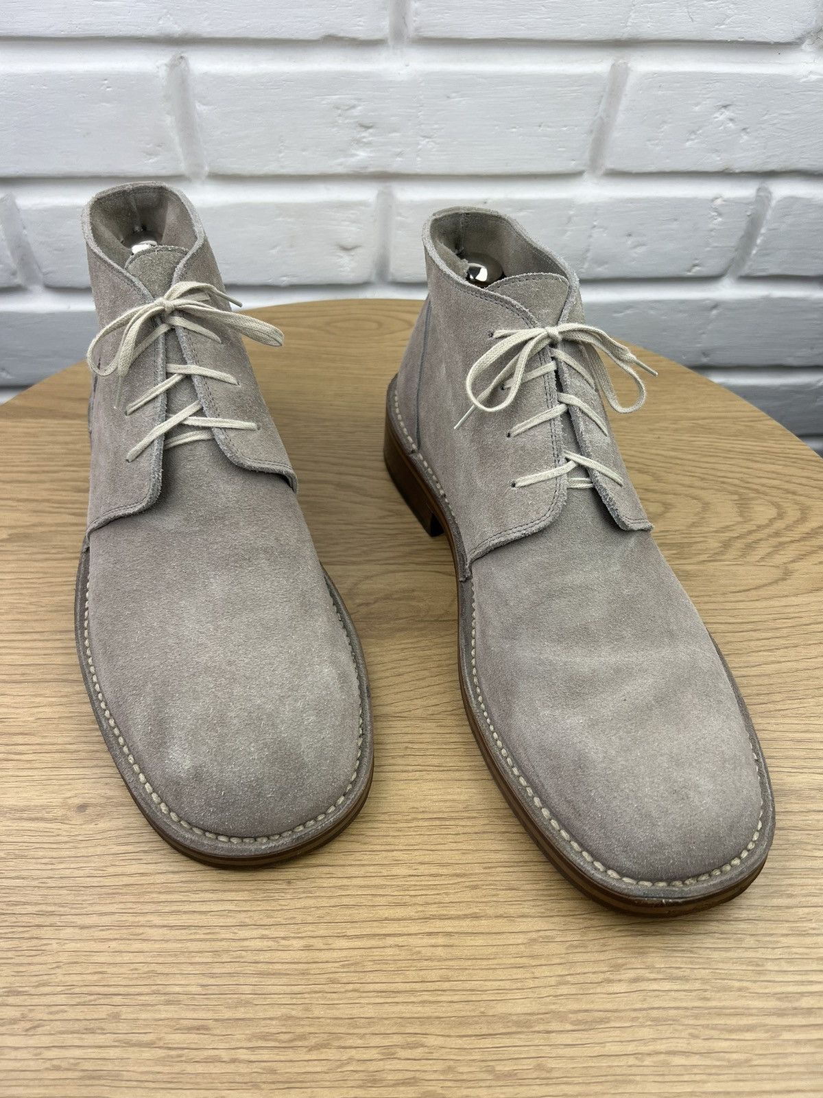 Jil Sander JIL SANDER Boots Suede Desert Shoes Lace Up Gray Men’s Size US 11 / EU 44 - 2 Thumbnail