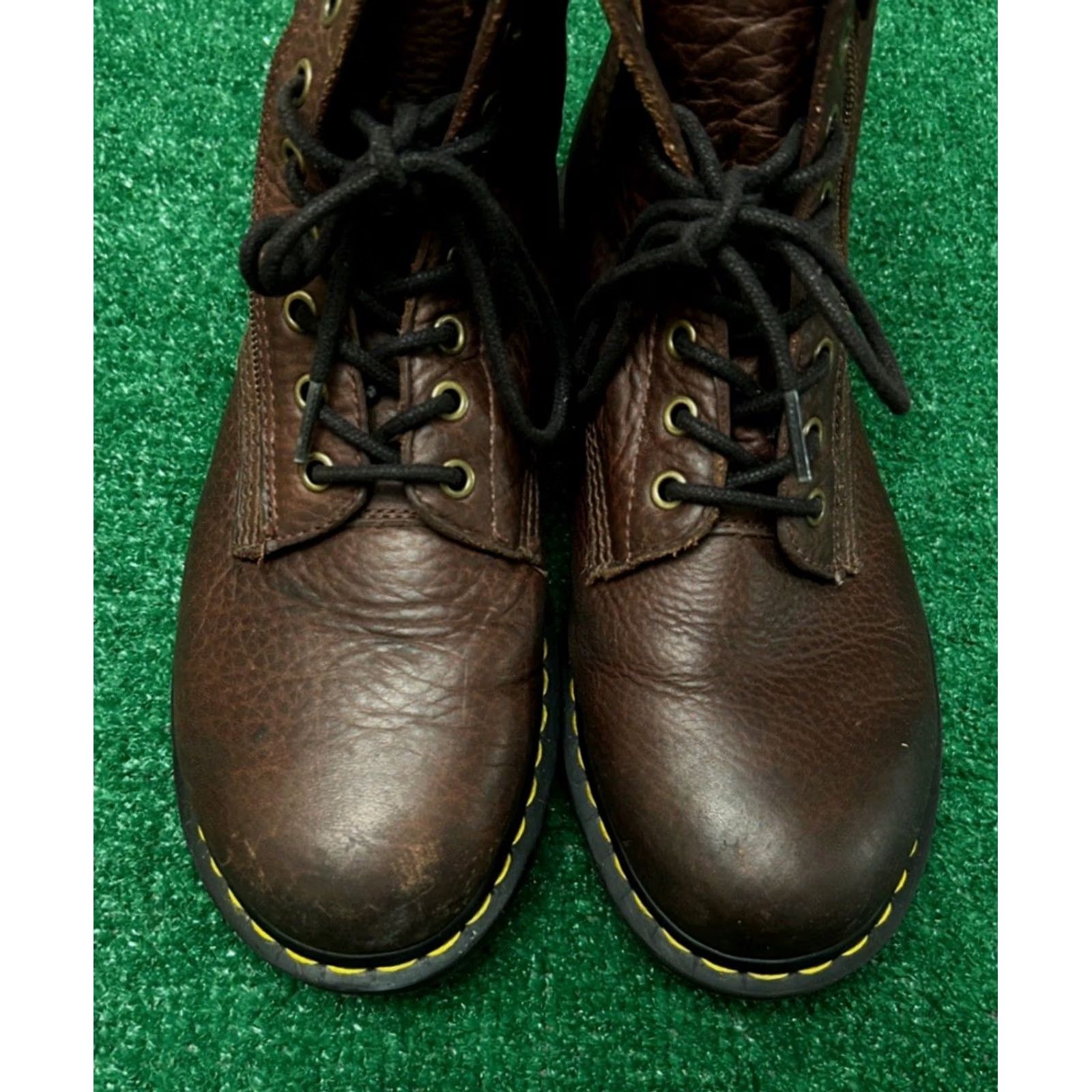 Dr. Martens Dr Martens 1460 Pascal W/ Zip Boot Womens Size 10 Bowen Leather Boots Brown Leather Combat Zip Mens Womens Size US 10 / IT 40 - 5 Thumbnail