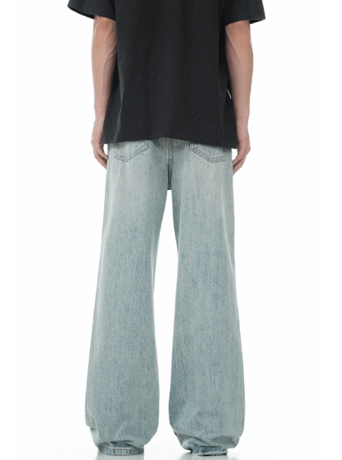 Japanese Brand Men's high street cleanfit retro loose wide-leg jeans Size US 32 / EU 48 - 4 Thumbnail