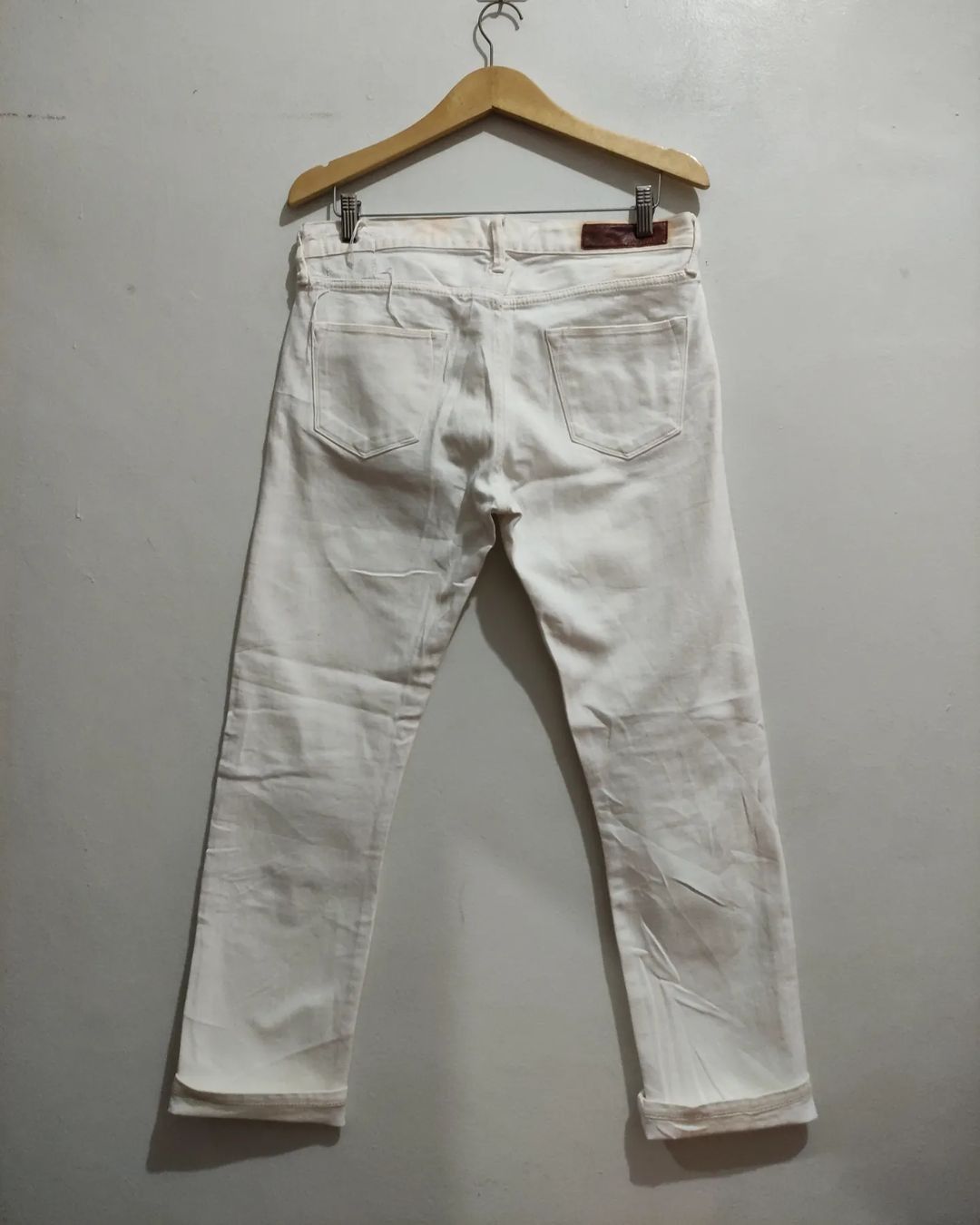 Japanese Brand × KURO Kuro Japan Diamante Buttonfly Redline White Denim Size US 32 / EU 48 - 10 Thumbnail