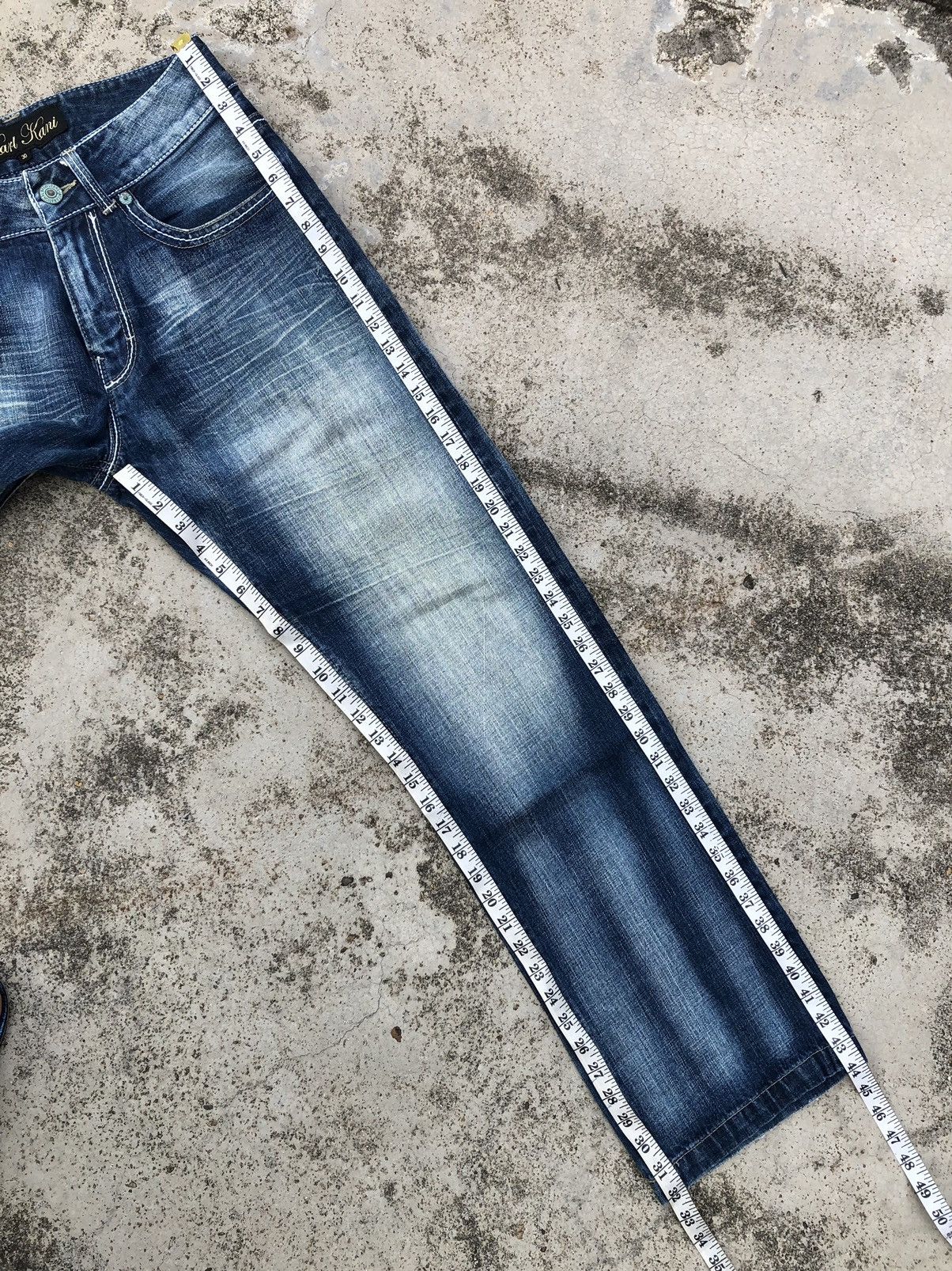 Karl Kani WIDE LEG KARL KANI WASHED BLUE JEANS Size US 31 - 10 Thumbnail