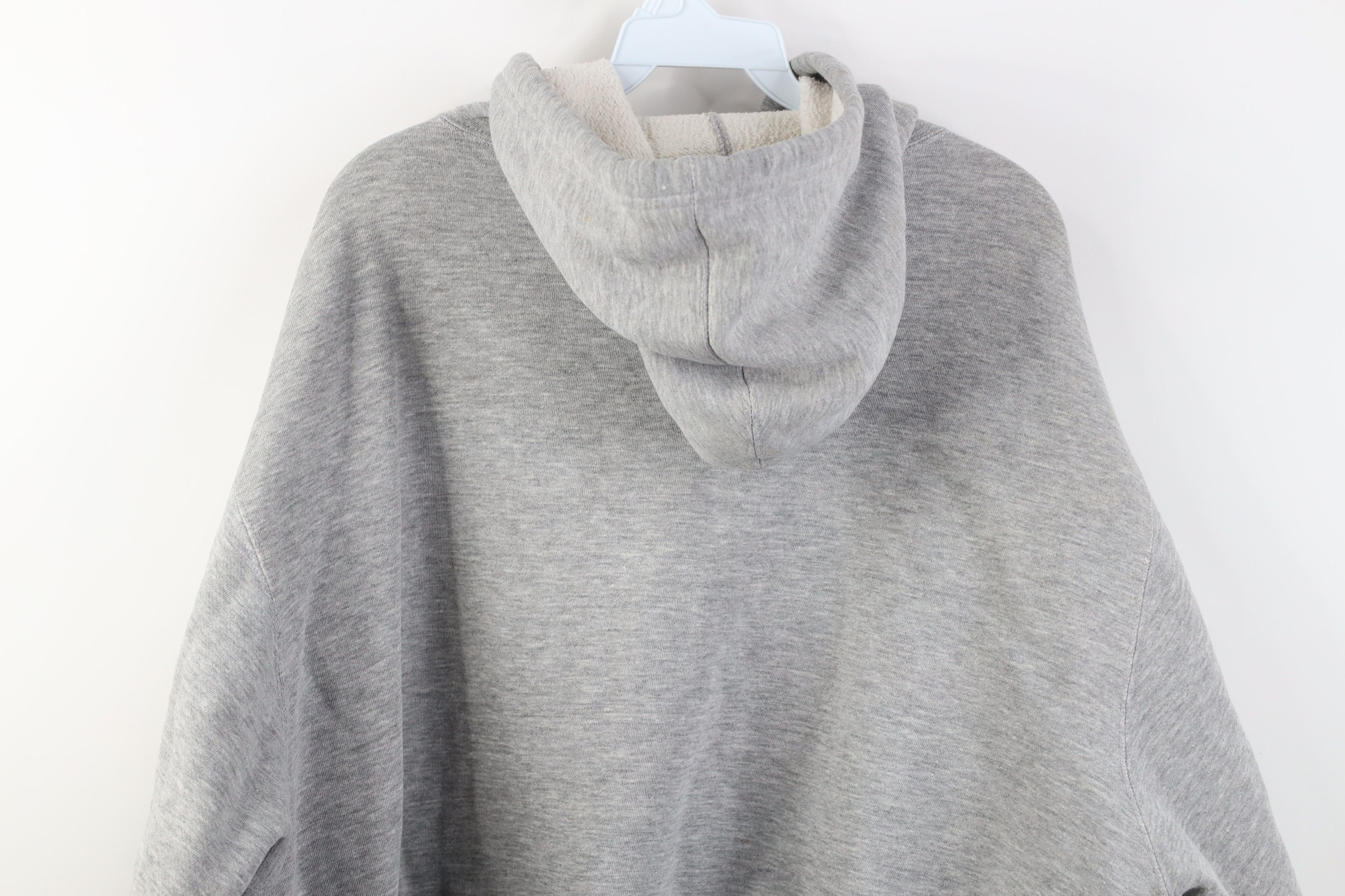 Vintage Vintage 90s Pepsi Co Spell Out Cropped Boxy Fit Hoodie Gray Size XL / US 12-14 / IT 48-50 - 12 Thumbnail