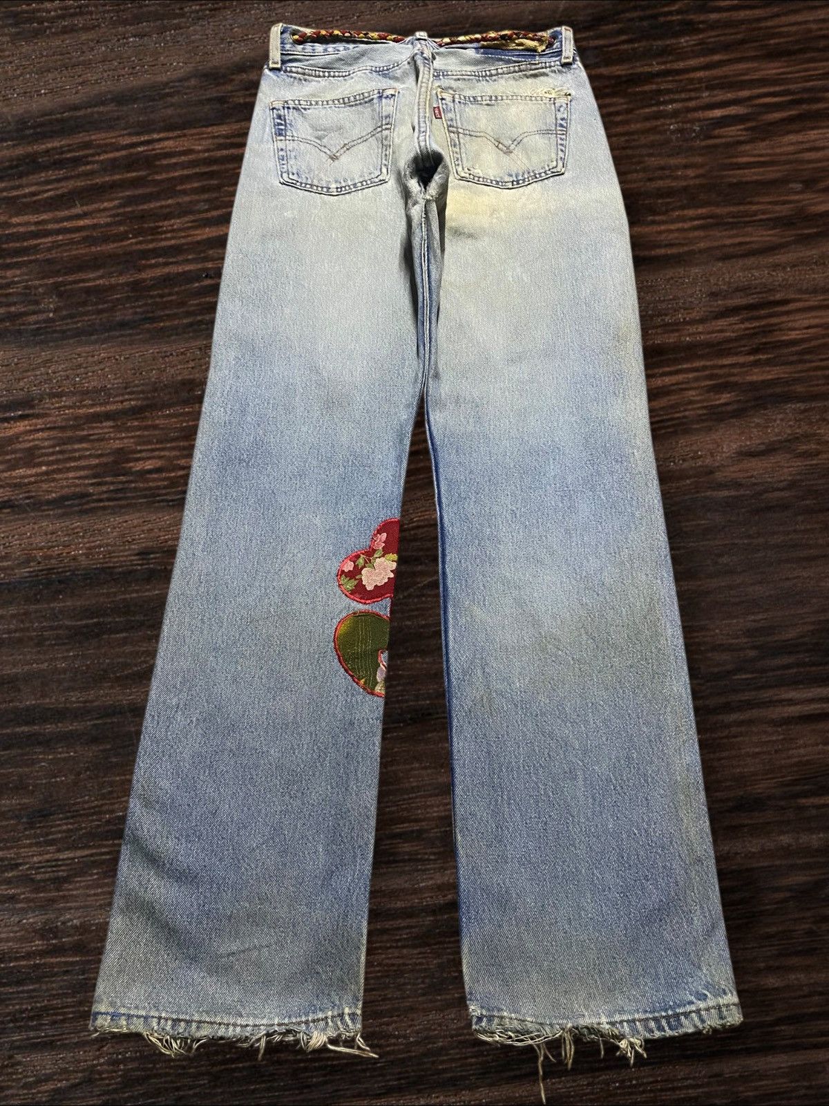 Kapital Vintage Japanese Brand Embroidery Diary Streetwear Jeans Size US 29 - 2 Thumbnail