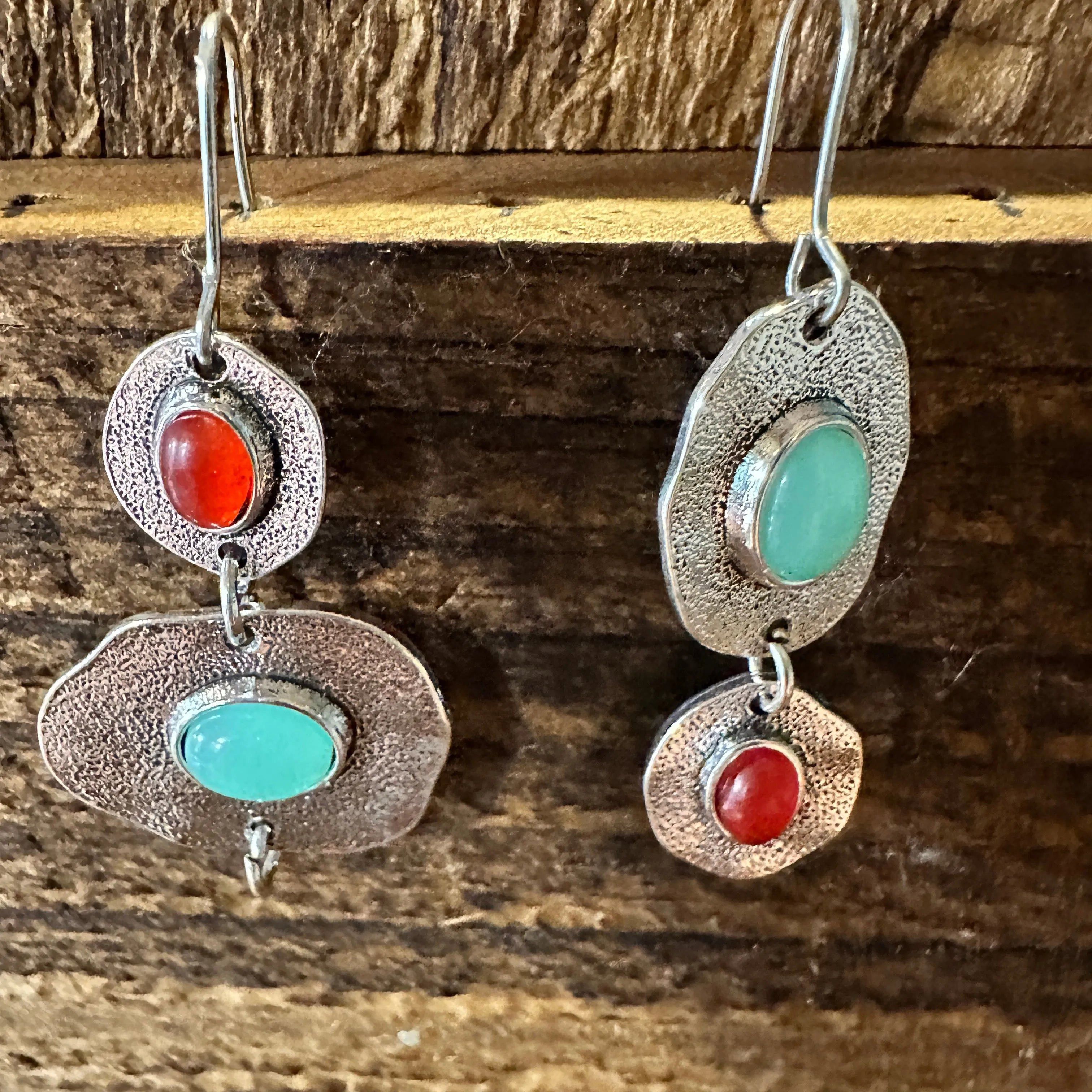Other Boho Hippie Western Turquoise & Coral Stone Delicate Silver Size ONE SIZE - 2 Thumbnail