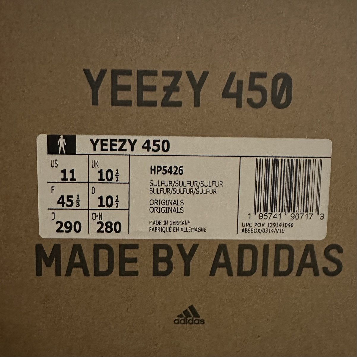 Adidas × Yeezy Adidas Yeezy 450 Sulfur Size US 11 / EU 44 - 8 Thumbnail