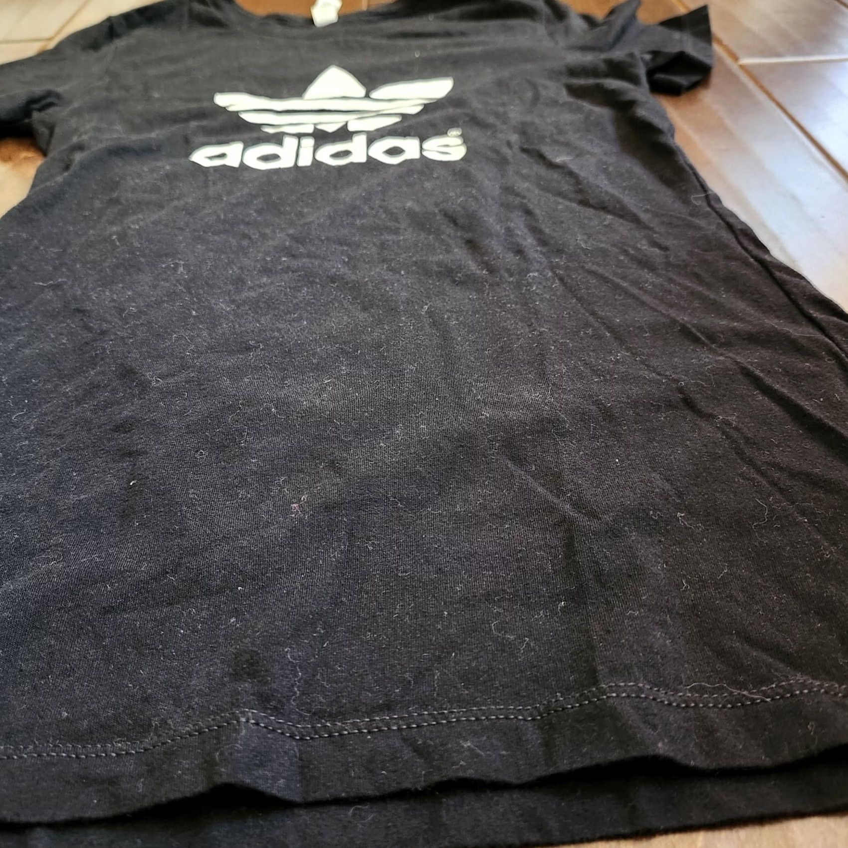 Adidas Adidas Black Tee Shirt Mens Size M Crew Neck Short Sleeve Logo T-Shirt Trefoil - Cotton Size US M / EU 48-50 / 2 - 6 Thumbnail