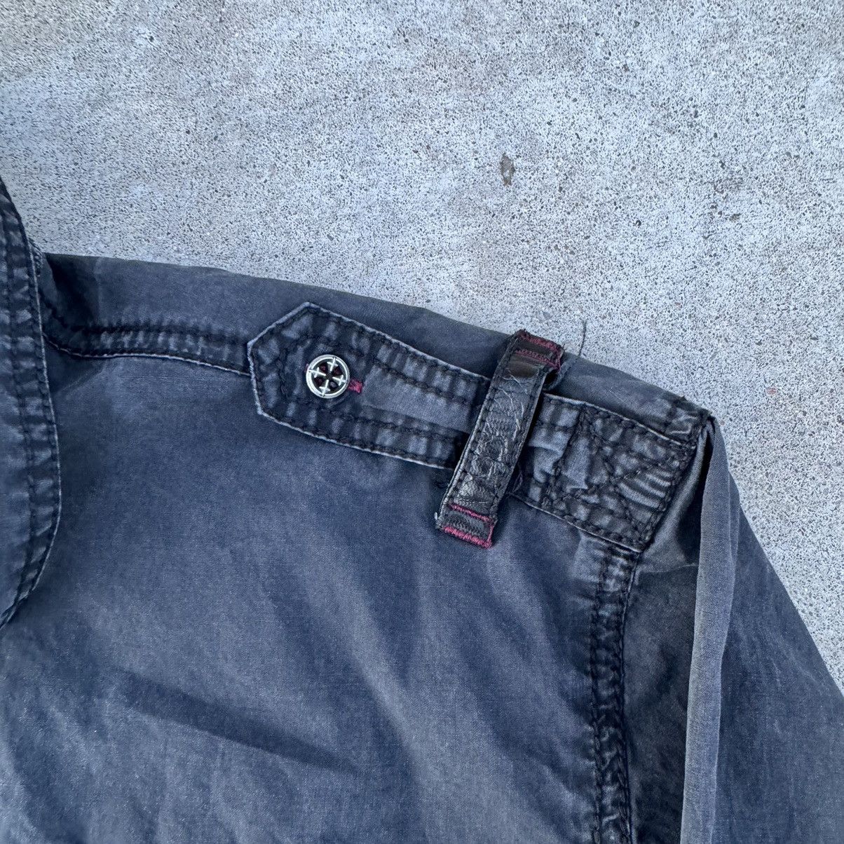 Affliction × JNCO Vintage Y2K Black Grunge Affliction AOP Button Up Baggy XXL Size US XXL / EU 58 / 5 - 12 Thumbnail