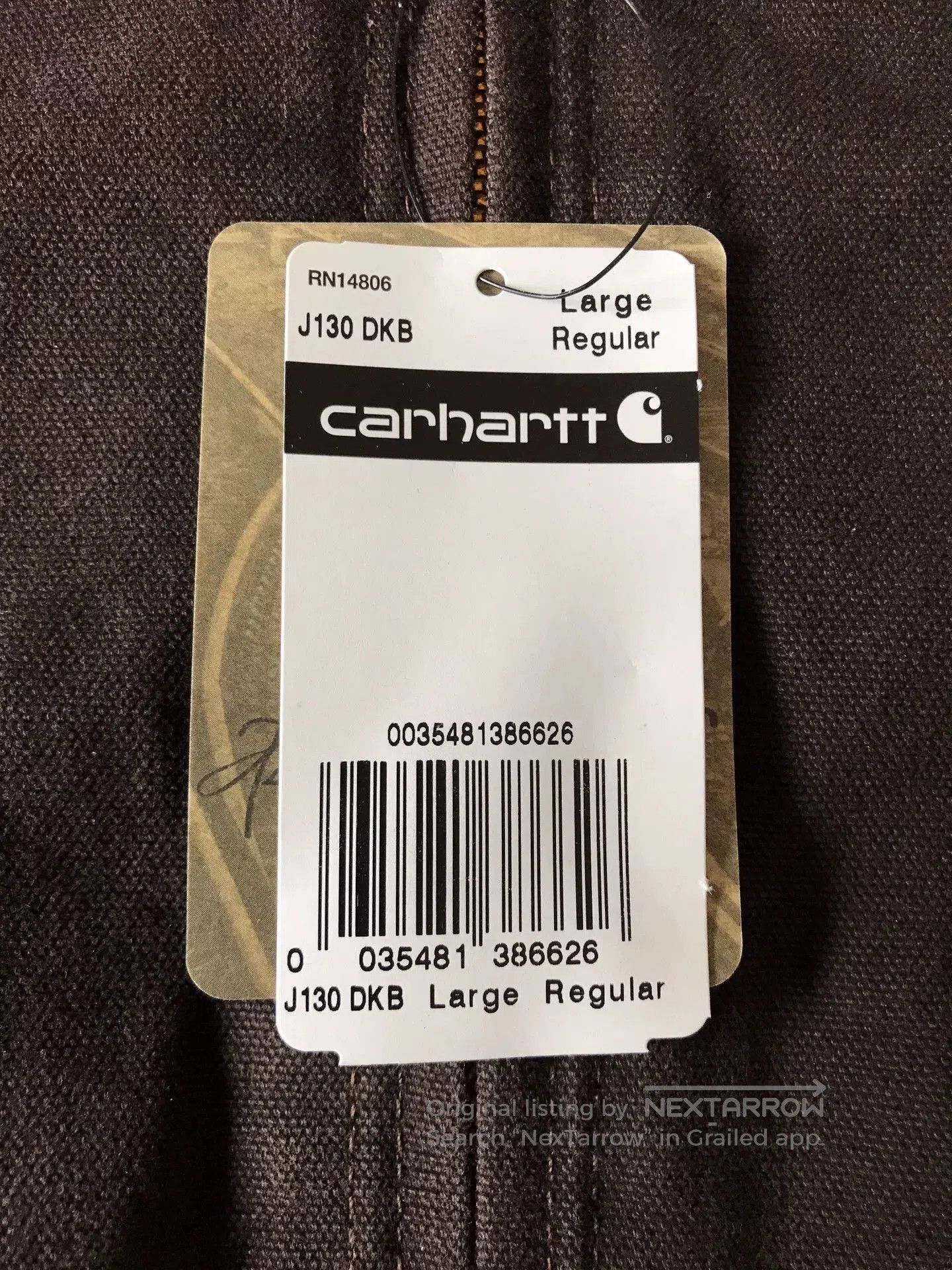 Carhartt Carhartt J130 Hooded Canvas Jacket. Size US L / EU 52-54 / 3 - 8 Thumbnail