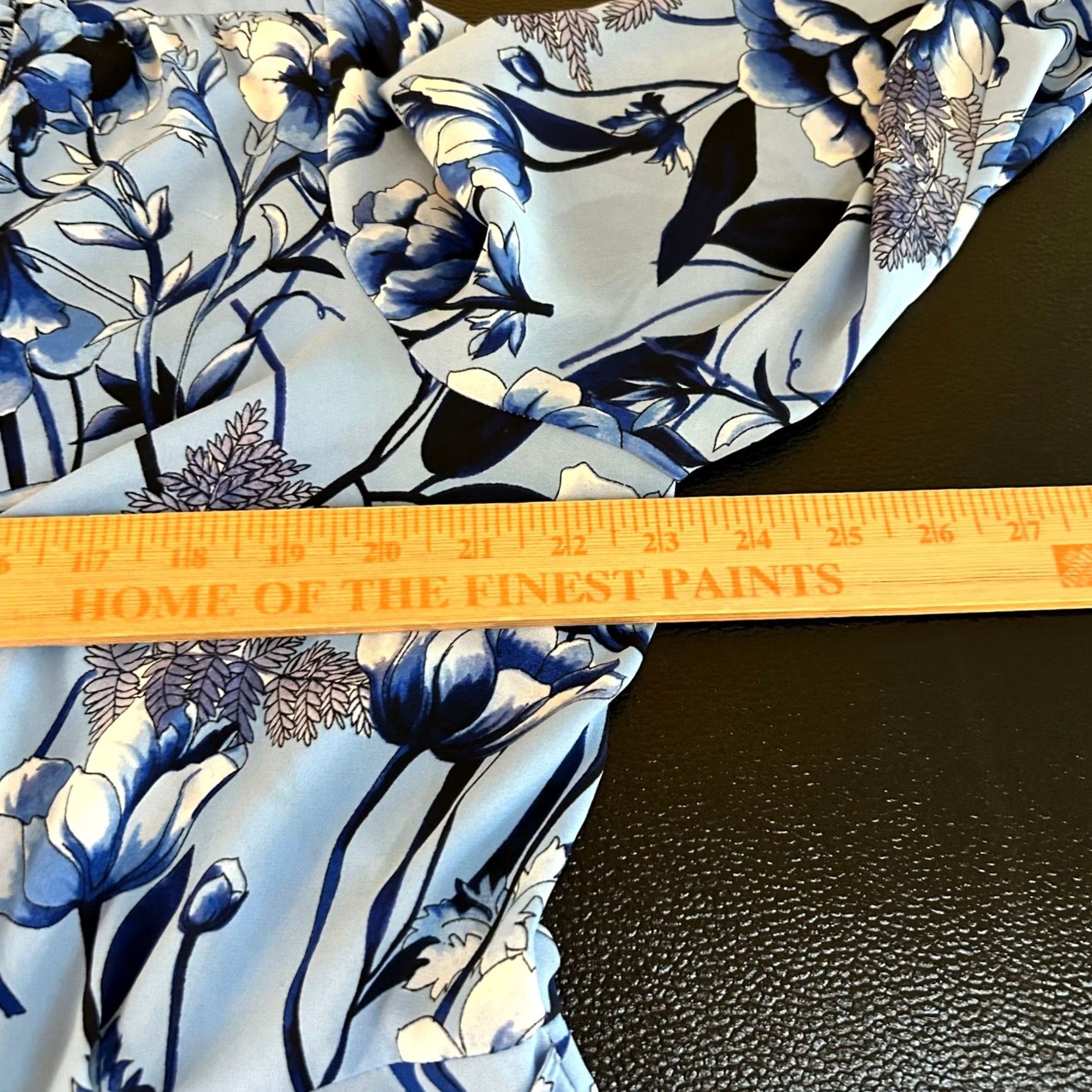 Karl Lagerfeld Karl Lagerfeld Paris Floral Tie Front Blouse Top Blue Flowers Women Large Size L / US 10 / IT 46 - 7 Thumbnail