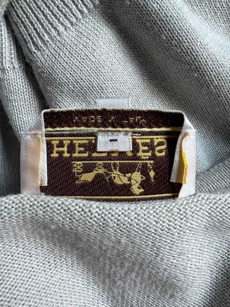 Hermes Hermes Long Sleeve Knit Sweater with Yellow Detail-2506 Size US L / EU 52-54 / 3 - 3 Thumbnail