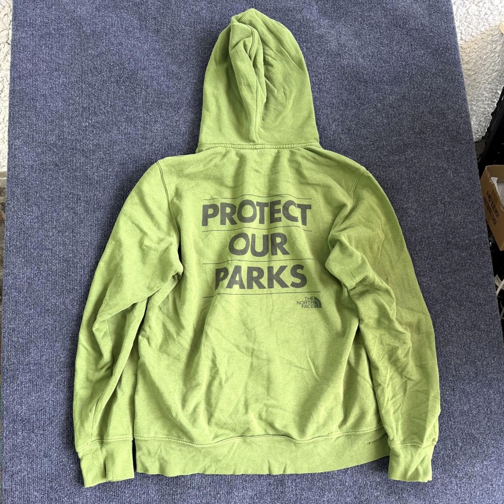 The North Face The North Face Hoodie Mens Large Green Fleece Protect Our Parks Sweatshirt Size US L / EU 52-54 / 3 - 5 Thumbnail