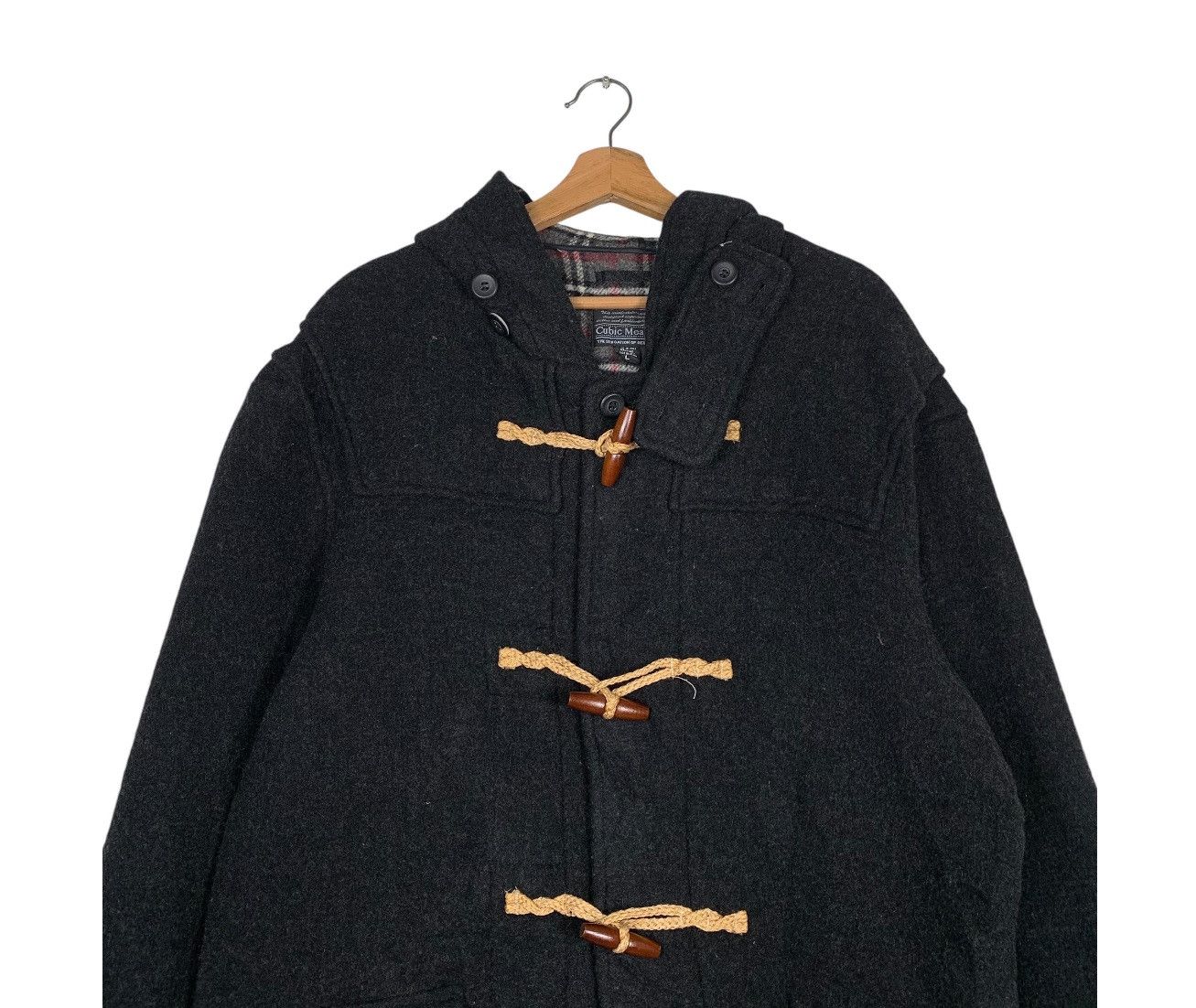 Japanese Brand Japanese Brand Cubic Measure Hooded Wool Duffle Coat Size US L / EU 52-54 / 3 - 2 Thumbnail