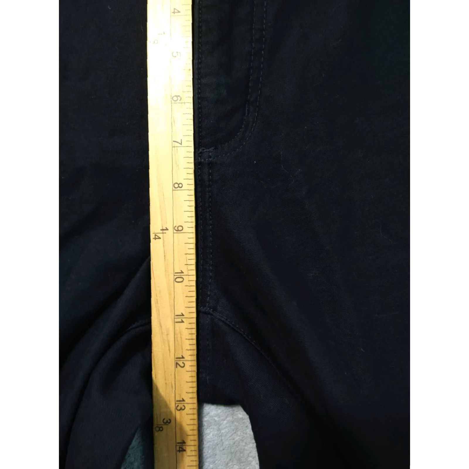 NYDJ NYDJ Jeans Womens 8 Petite Black Denim Curvy Flare High Rise Stretch Front 5-Pocket Design Size 30" / US 8 / IT 44 - 4 Thumbnail