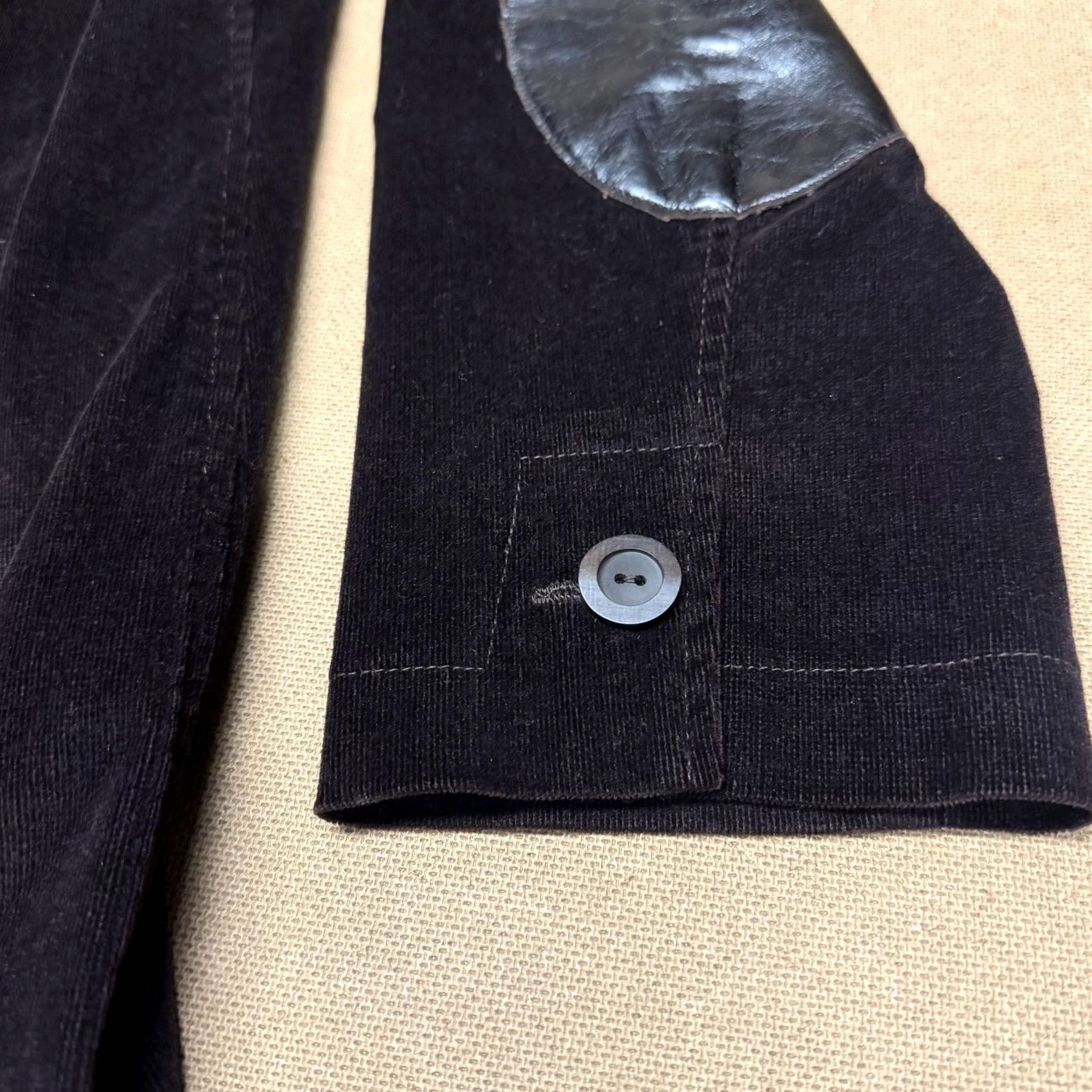 Vintage Harve Benard Jacket Womens 10 Brown Corduroy Elbow Patches Button Front Pockets Size L / US 10 / IT 46 - 3 Thumbnail