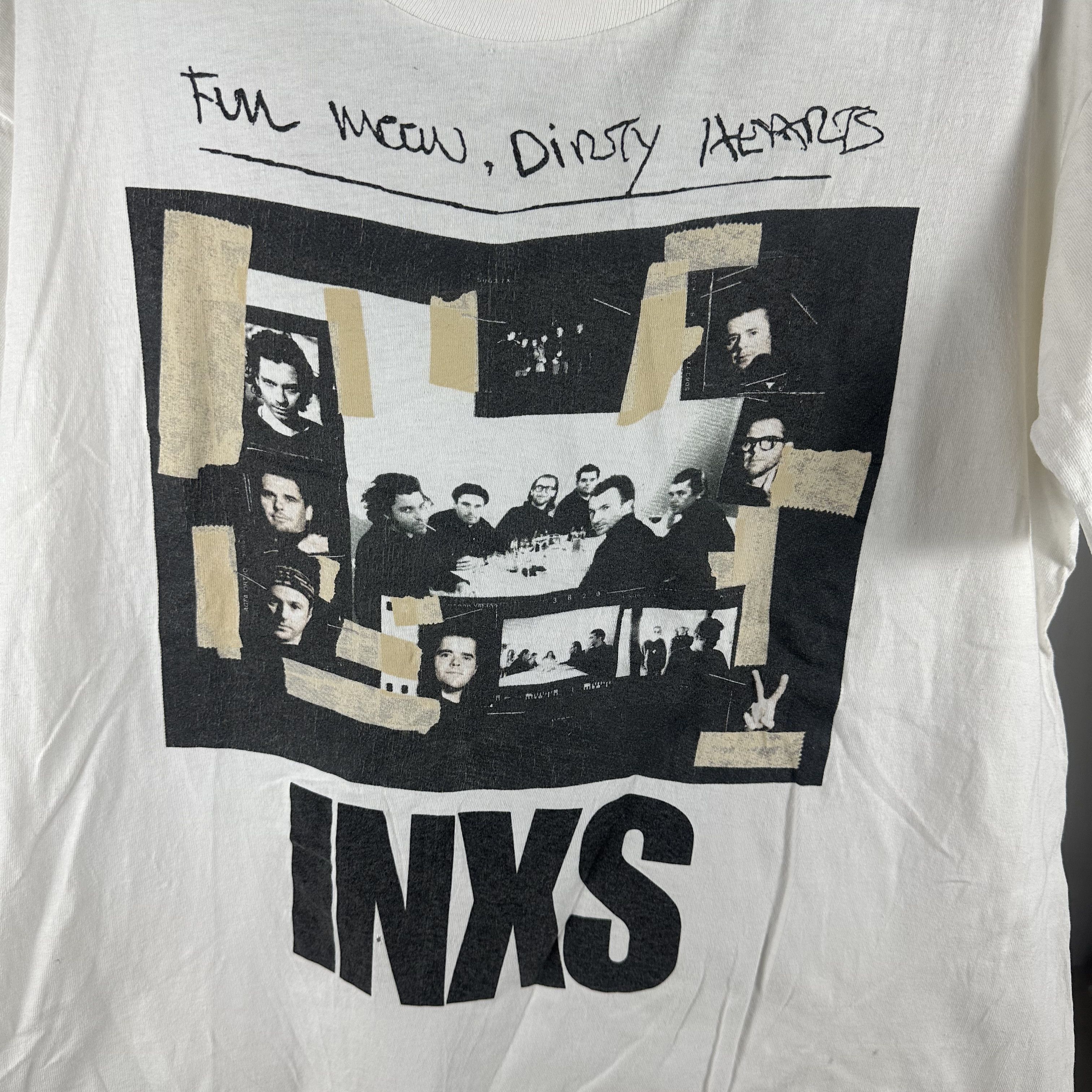 Vintage ​​​Vintage 1994 INXS The Dirty Honeymoon Tour T-shirt Size US XL / EU 56 / 4 - 2 Thumbnail