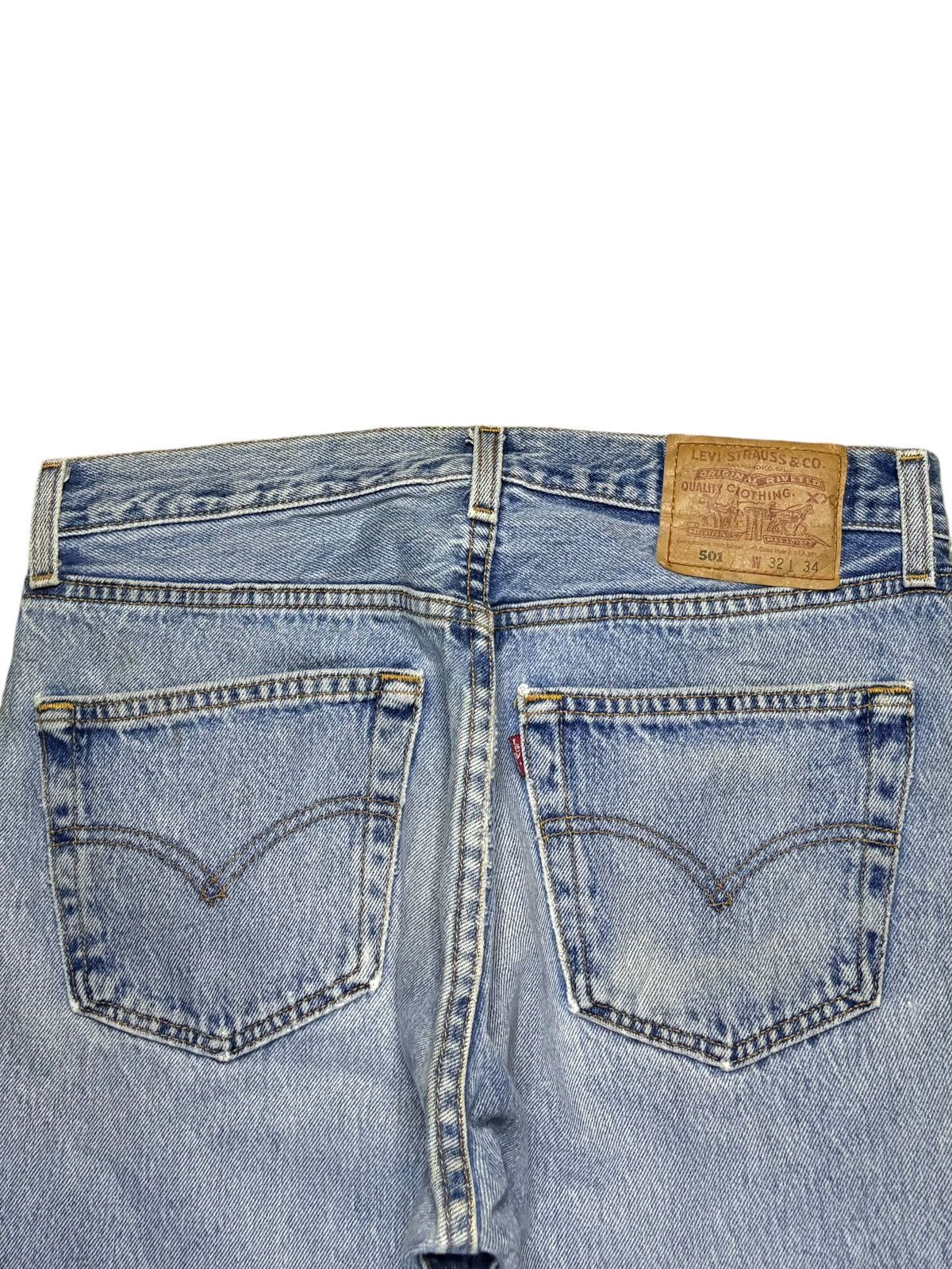 Levi's Vintage 90s Levis 501 Mud Wash Grunge Ripped Loose Jeans Size US 31 - 8 Thumbnail