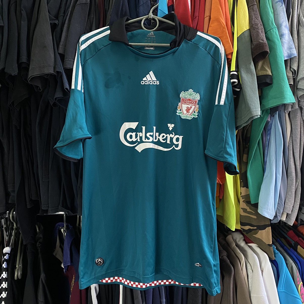 Adidas Vintage Adidas Liverpool Centre logo 2008 soccer jersey Size US L / EU 52-54 / 3 - 1 Thumbnail