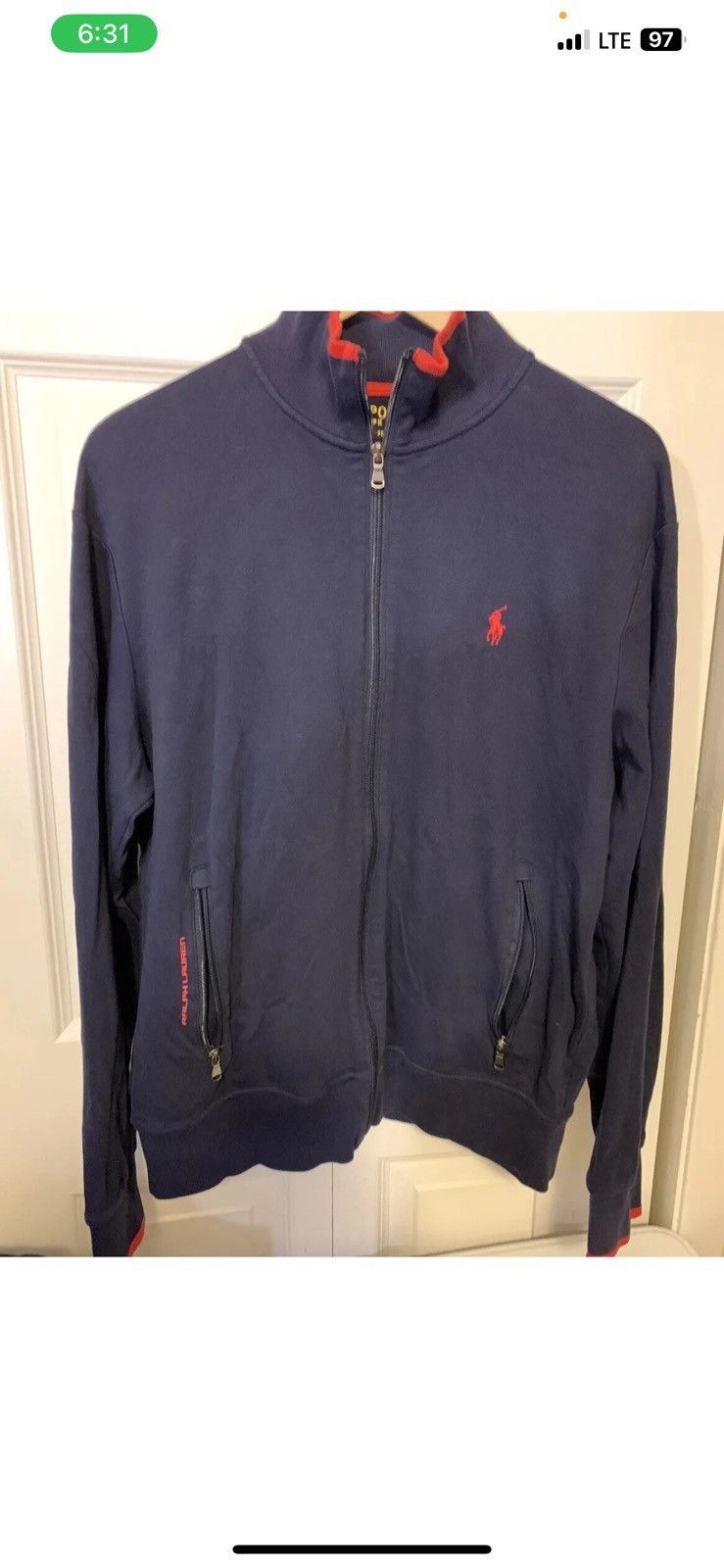 Polo Ralph Lauren Polo Ralph Lauren Mens Sz M Sport Performance Jacket Blue Size US M / EU 48-50 / 2 - 1 Thumbnail