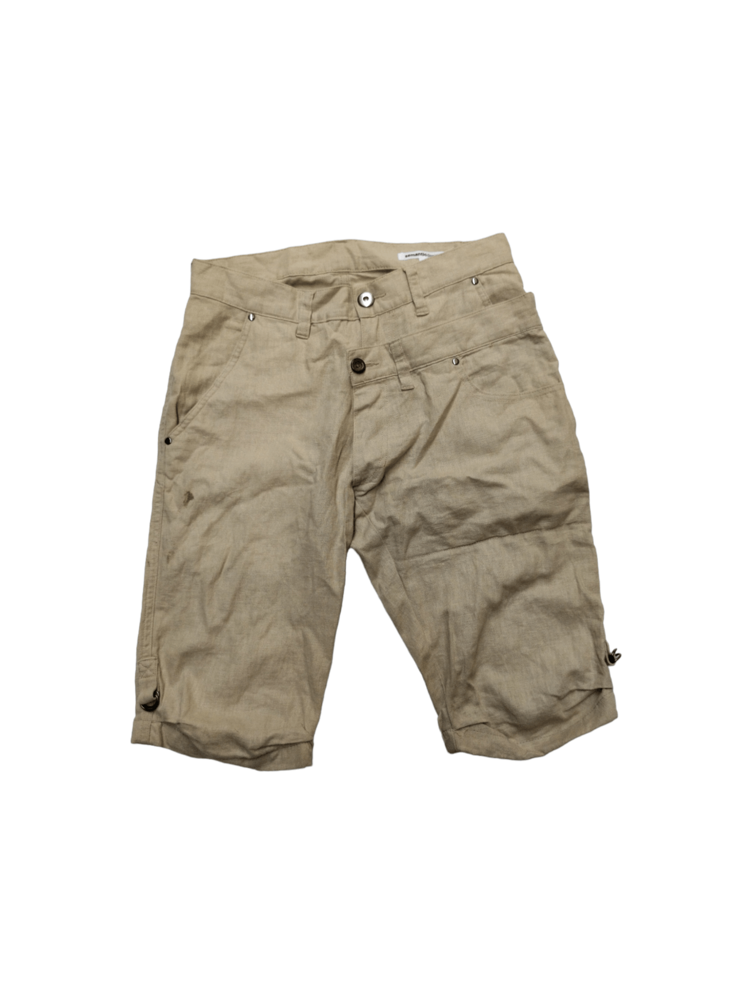 Image of Hysteric Glamour x Semantic Design Double Layer Short Pants in Brown, Men's (Size 31)