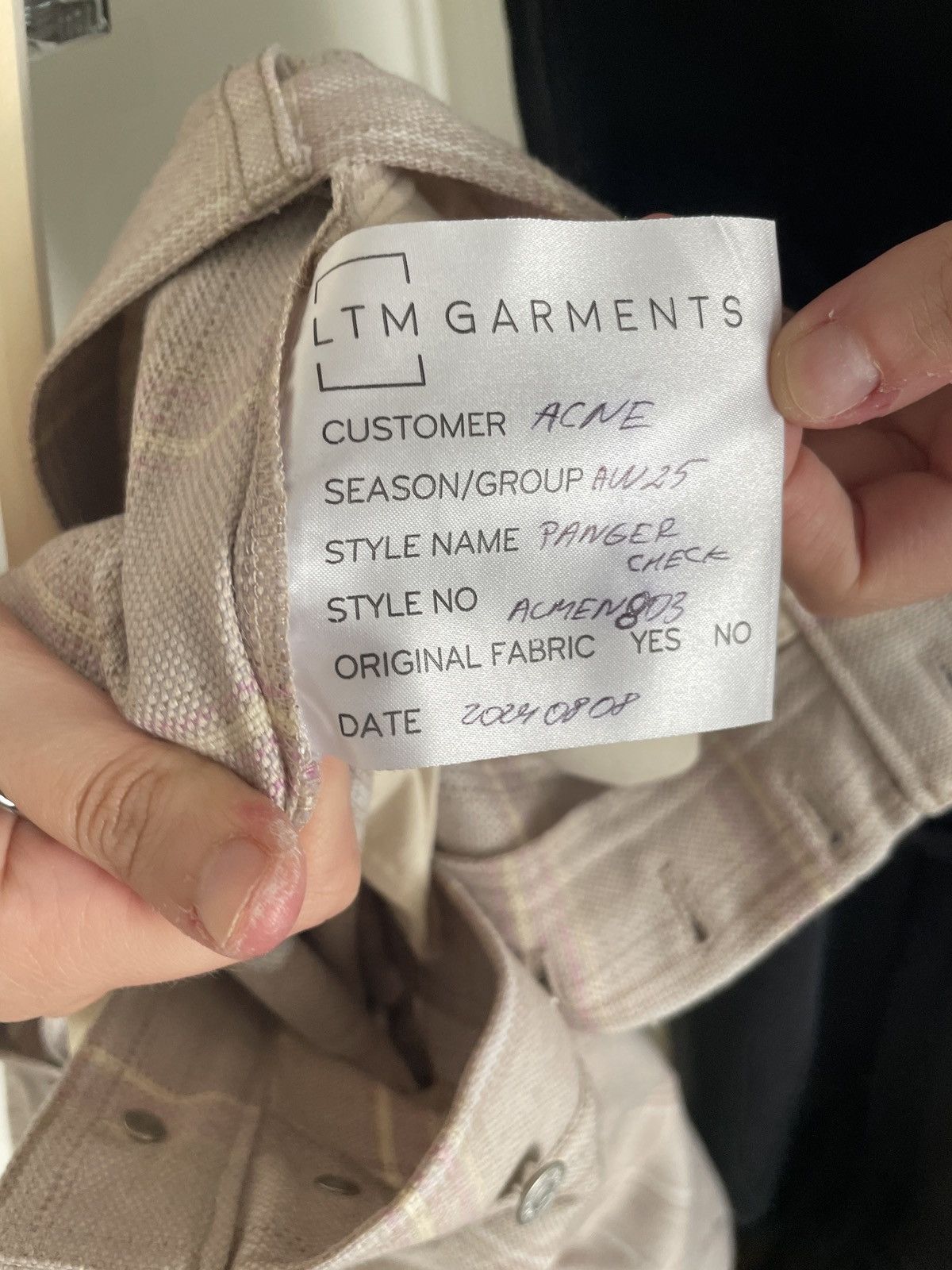 Acne Studios Acne Studios “Panger Check” trousers — AW25 sample Size US 29 - 9 Thumbnail