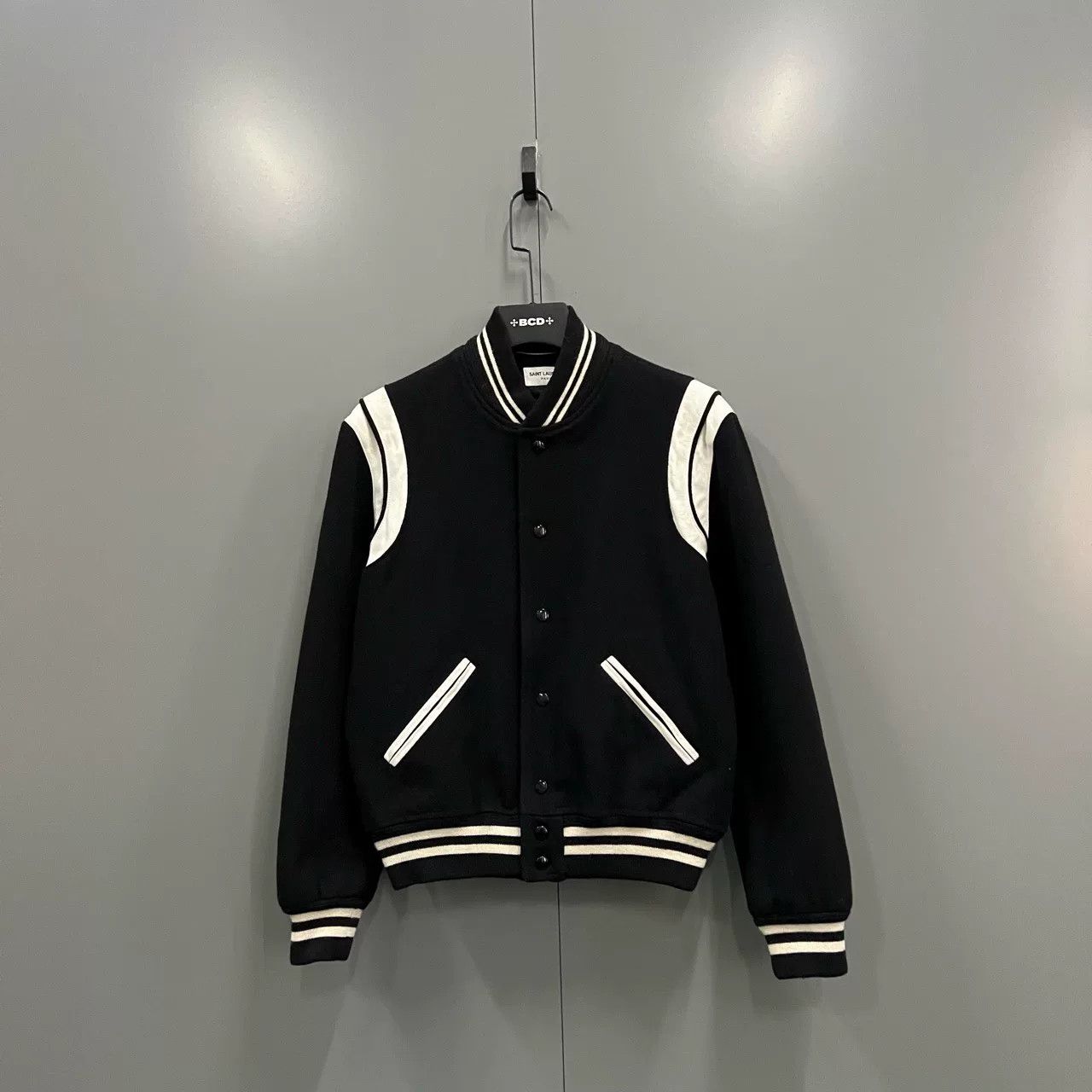 Saint Laurent Paris Saint Laurent Colorblock Leather Baseball Jacket Size US L / EU 52-54 / 3 - 1 Thumbnail