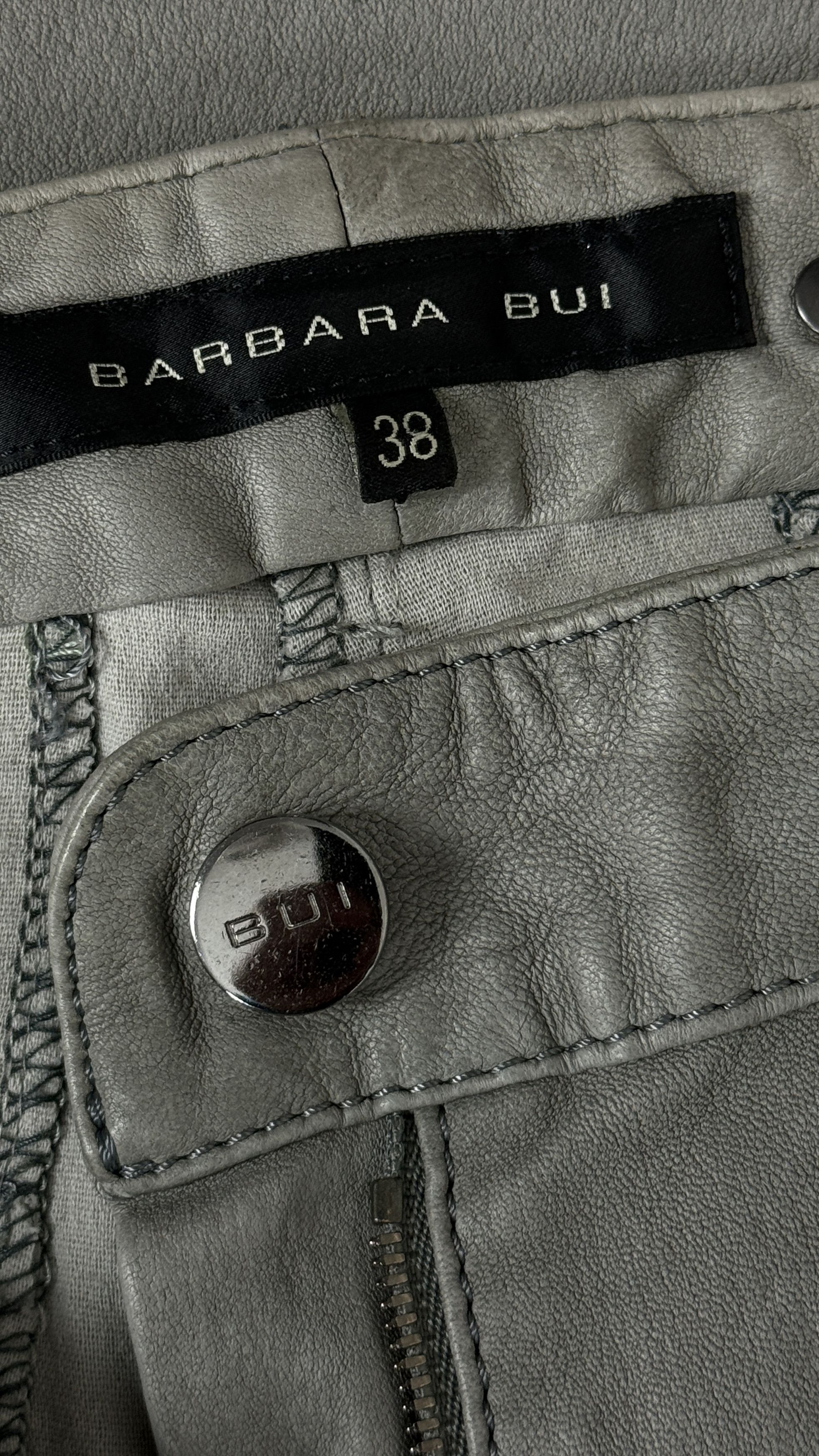 Barbara Bui Barbara Bui Stretch Lamb Leather Biker Legging Size 29" - 3 Thumbnail