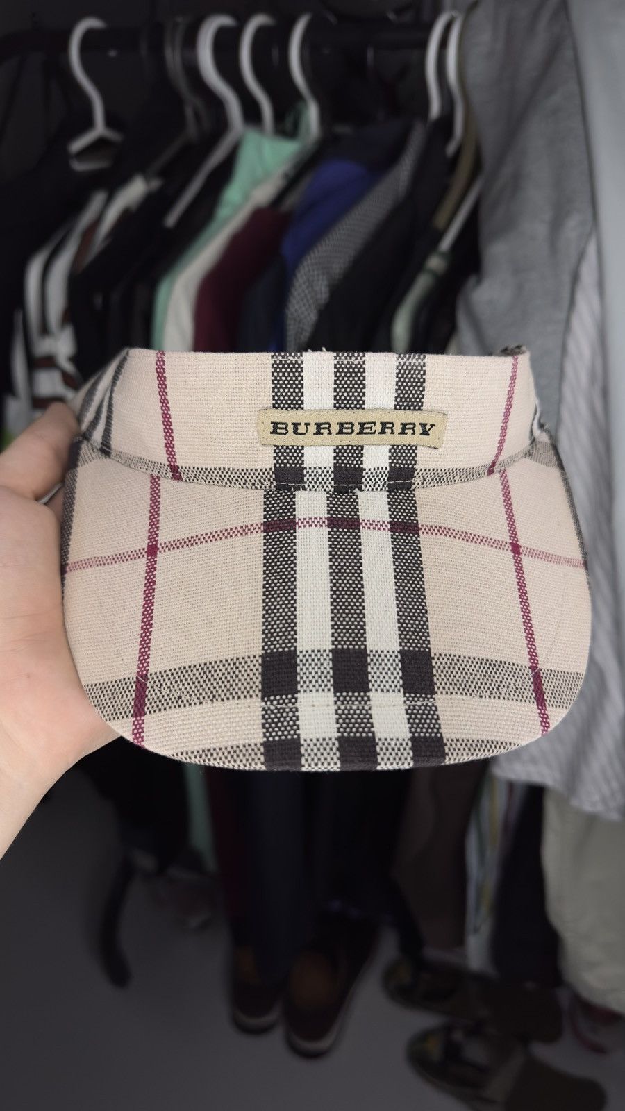 Burberry Burberry Vintage Nova Check Visor Hat – Tennis / Golf / Y2K Size ONE SIZE - 2 Thumbnail