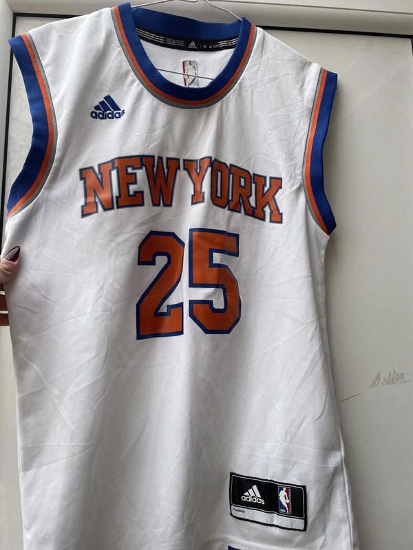 Designer Adidas derrick rose new york knicks #25 nba jersey size xs Size ONE SIZE - 4 Thumbnail