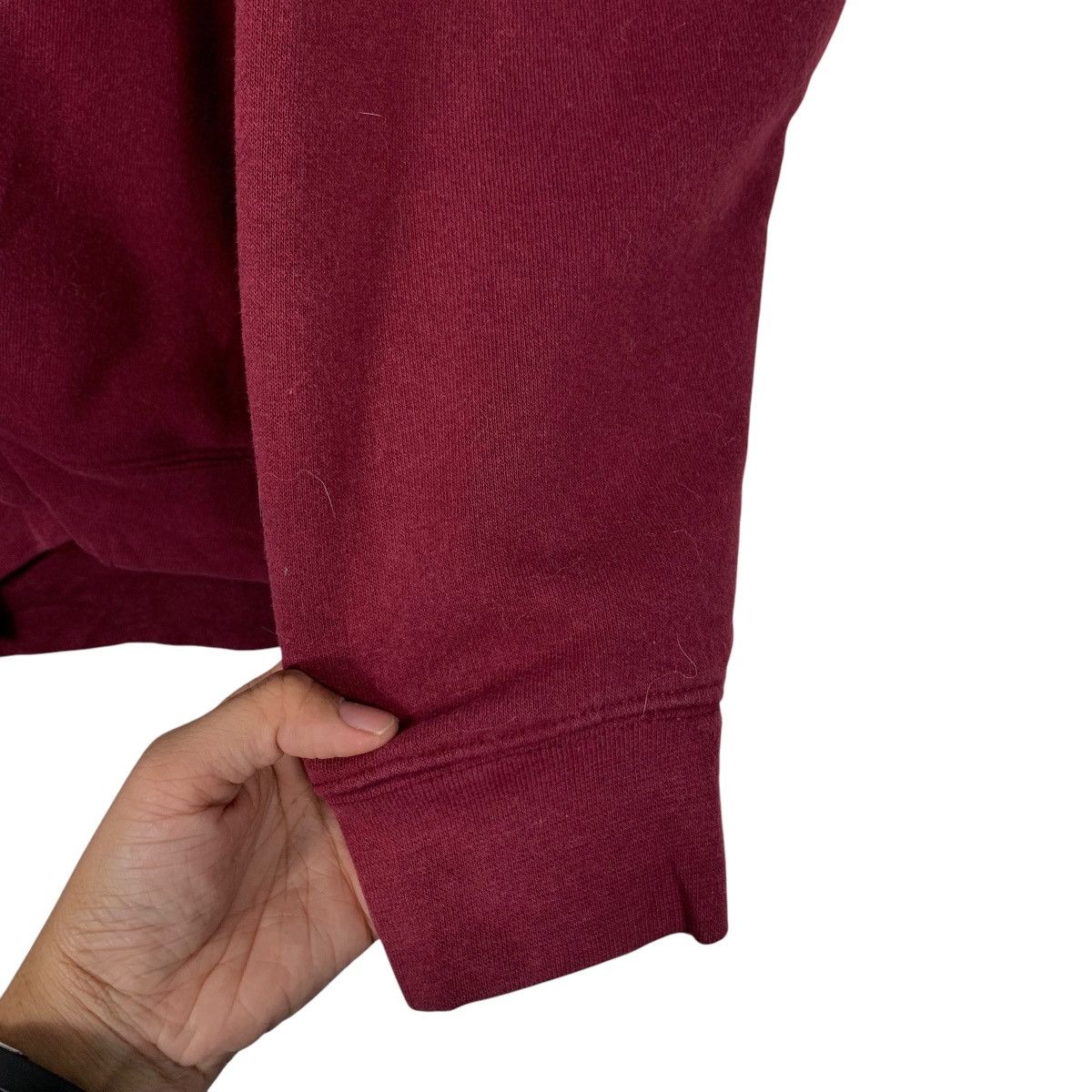 Vintage PRO CLUB Maroon Zipper Hoodie Sweatshirt #2427-C109 Size US M / EU 48-50 / 2 - 14 Thumbnail
