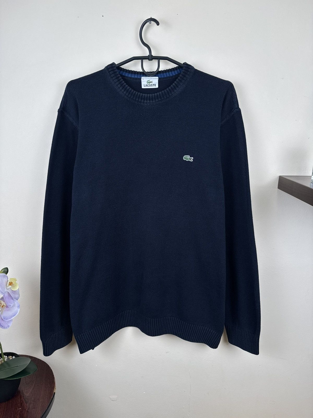 Lacoste Vintage Lacoste Sweater Dark Blue L Pasha Style Casual Size US L / EU 52-54 / 3 - 5 Thumbnail