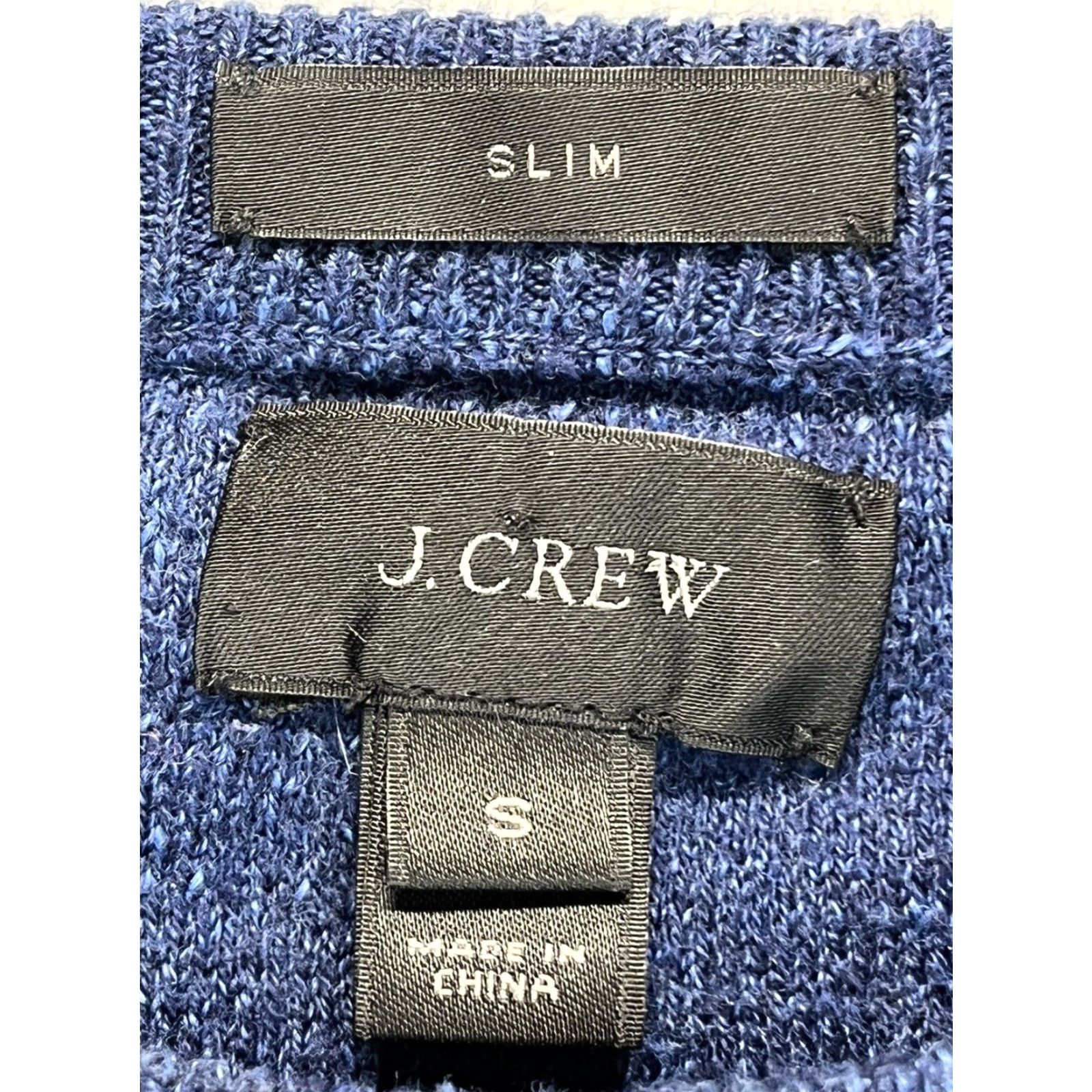 J.Crew J.CREW Men's Blue Cotton Crewneck Sweater Pullover Size S Size US S / EU 44-46 / 1 - 3 Thumbnail