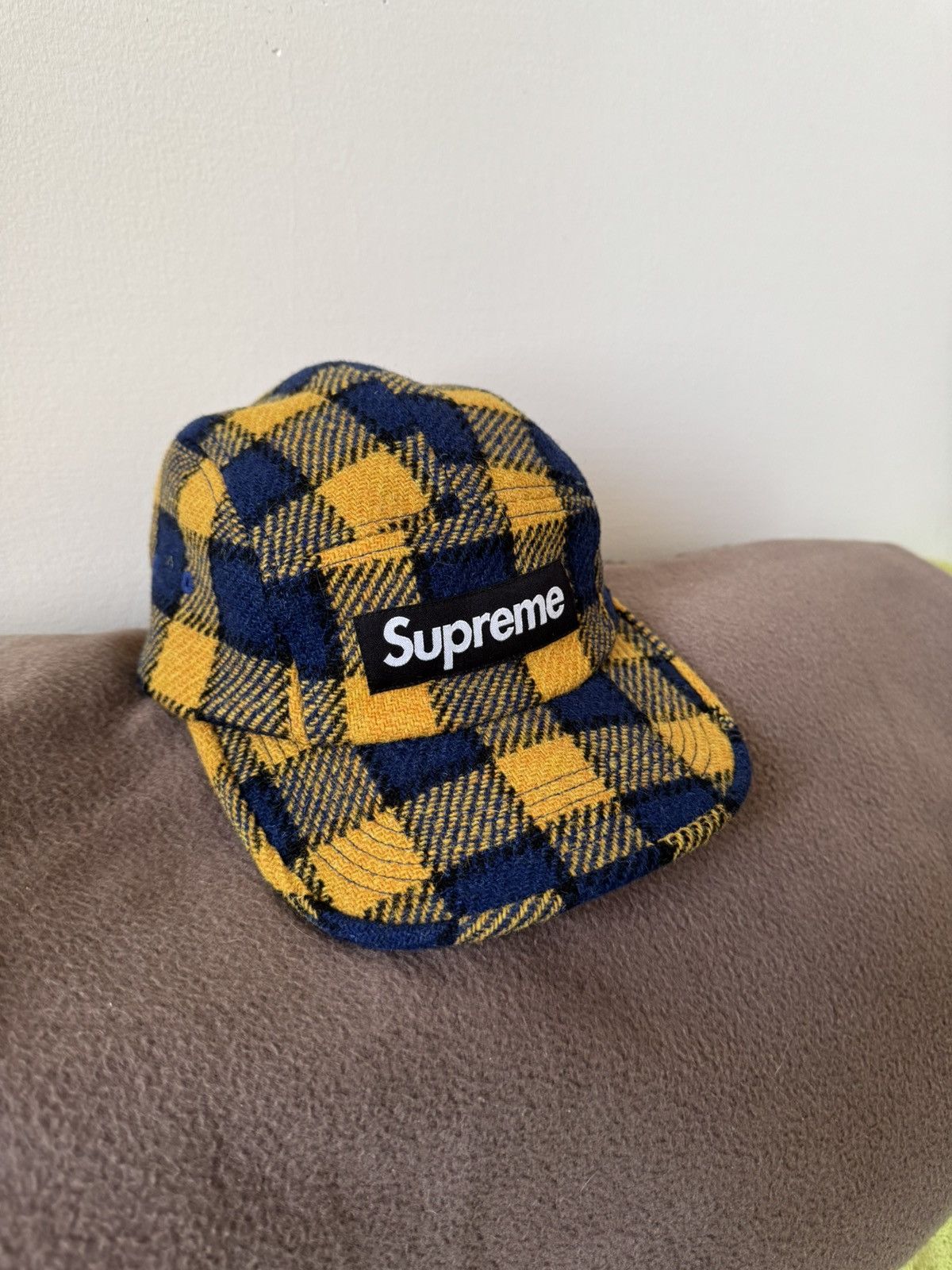 Supreme Harris Tweed Camp Cap | Grailed