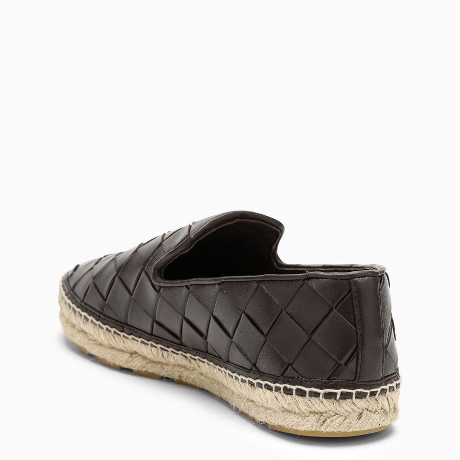 Bottega Veneta o1d2blof0824 Leather Espadrilles in Brown Size US 7 / IT 37 - 4 Thumbnail