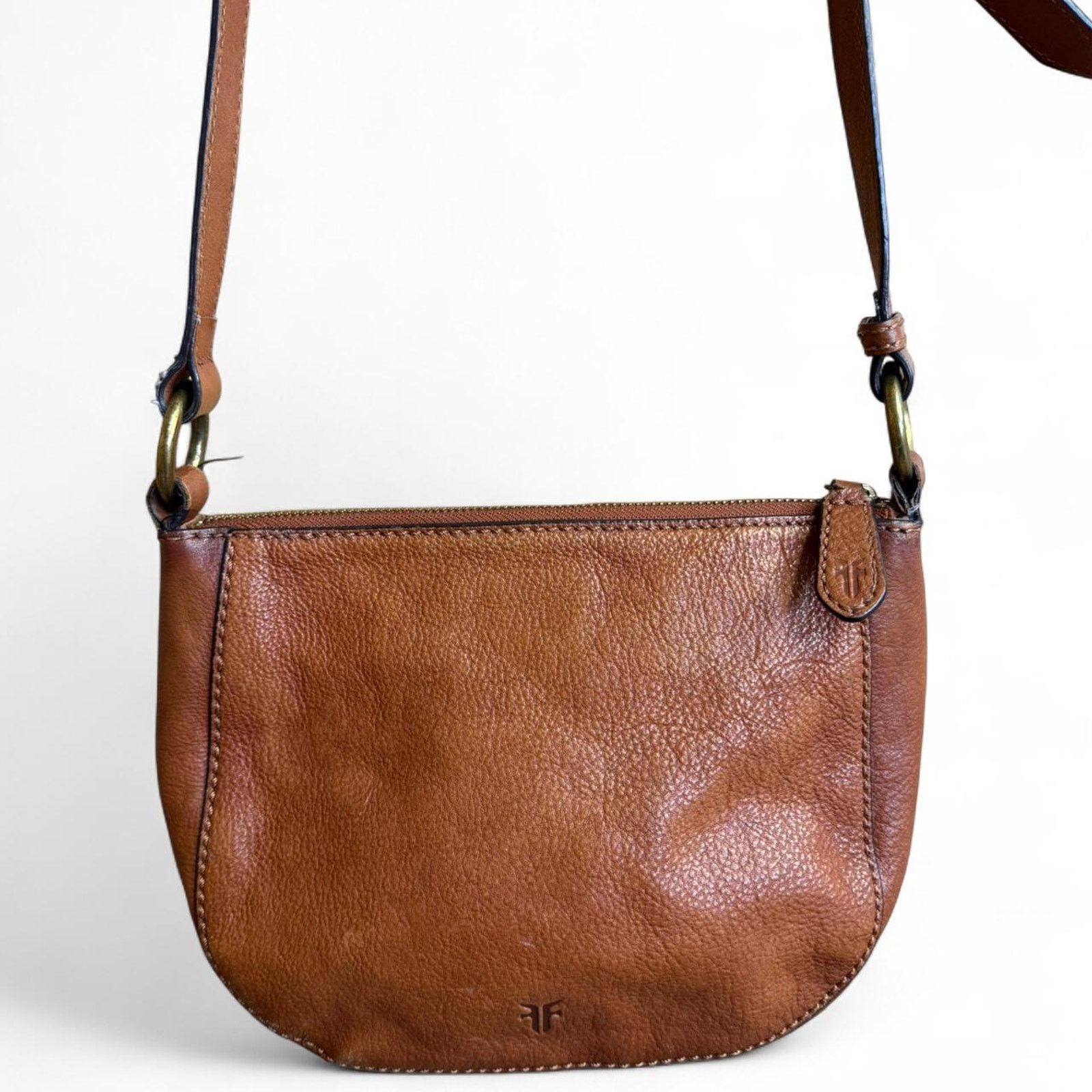 Frye Frye Ilana Harness Leather Small Saddle Crossbody Bag Size ONE SIZE - 3 Thumbnail
