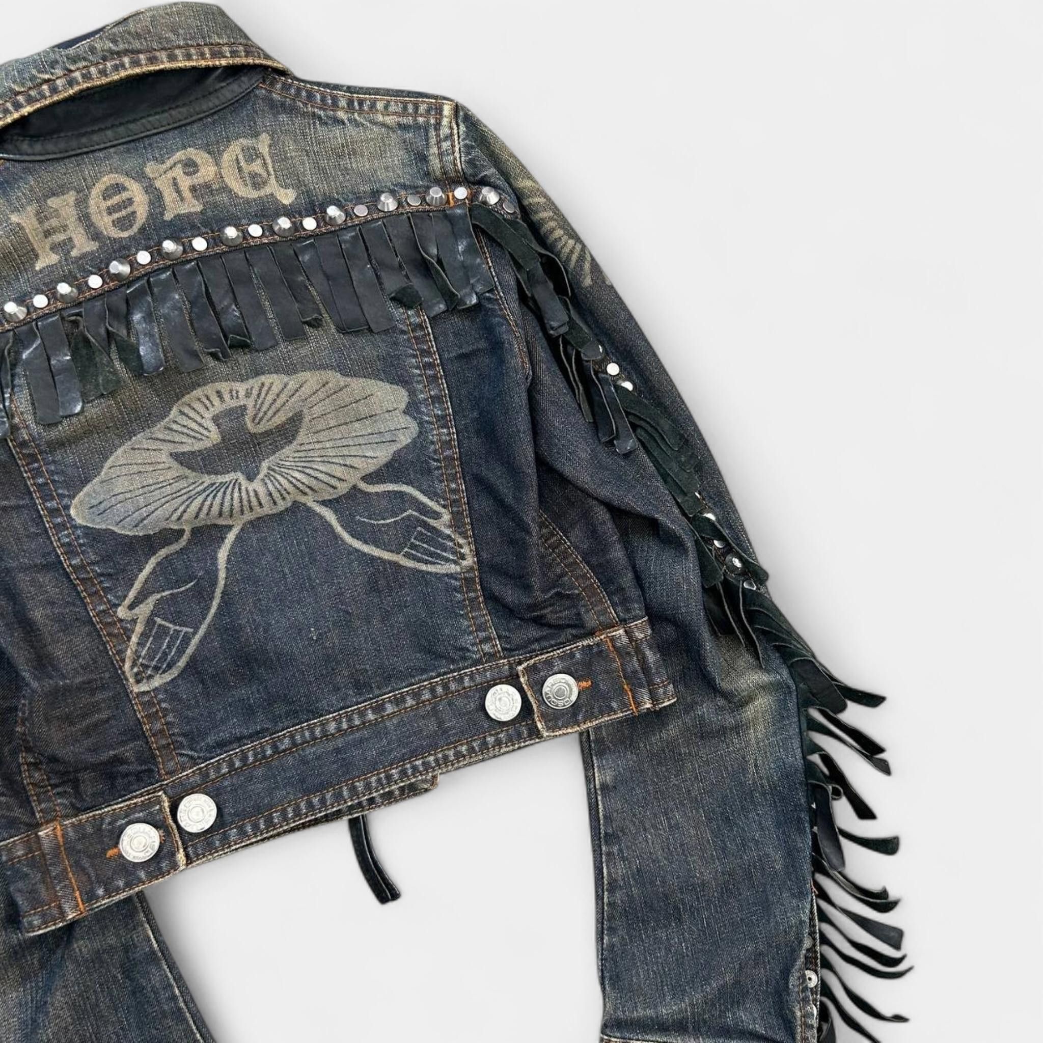 Dsquared2 Dsquared2 FW2005 Runway Jesus Lord Cowboy Denim Jacket Size US S / EU 44-46 / 1 - 5 Thumbnail