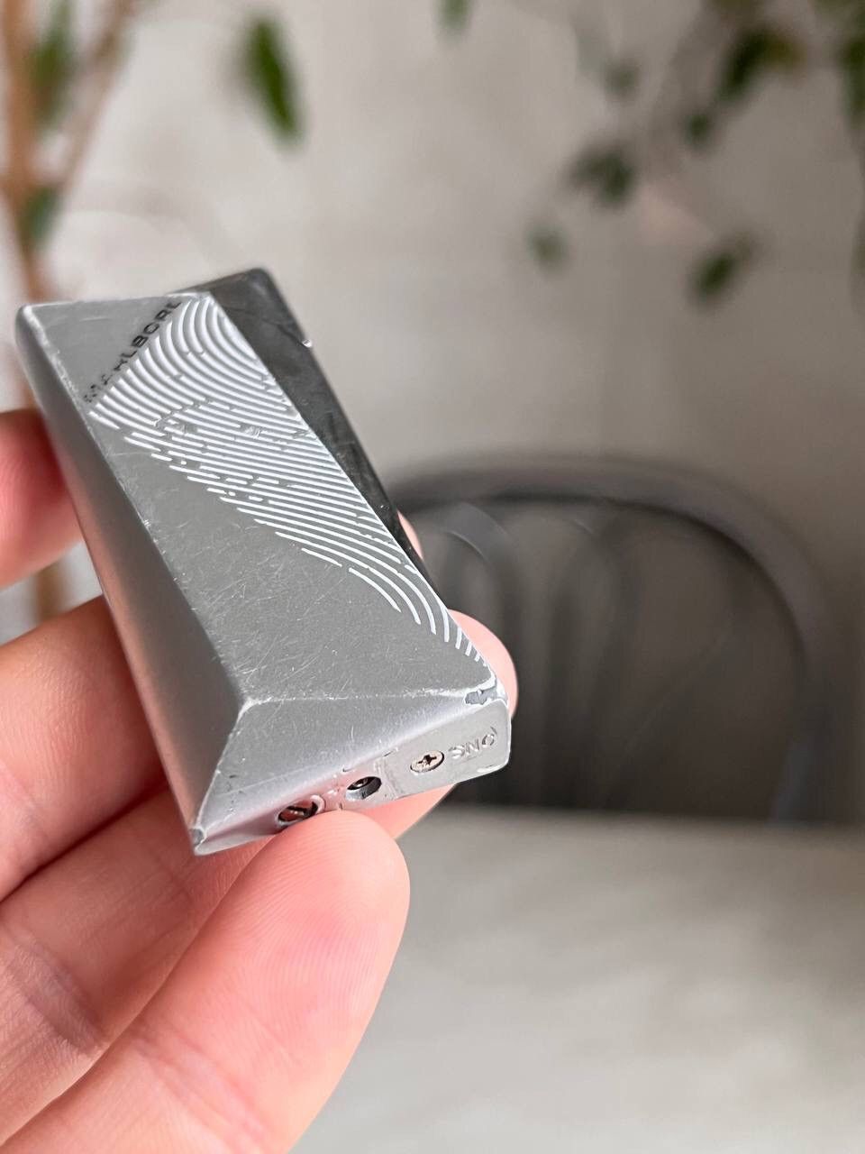 Marlboro × Vintage Y2K ELEGANCE MARLBORO GEOMETRIC METAL PUNK ROCK LIGHTER Size ONE SIZE - 2 Thumbnail