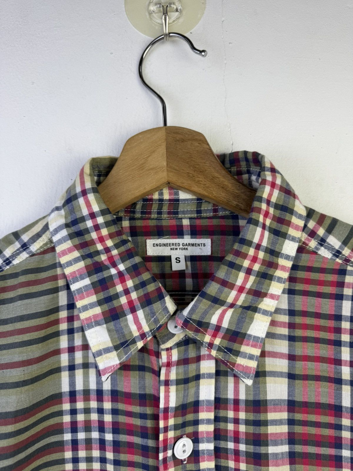 Engineered Garments Engineered Garments Madras Cotton patchwork work shirt Size US S / EU 44-46 / 1 - 5 Thumbnail