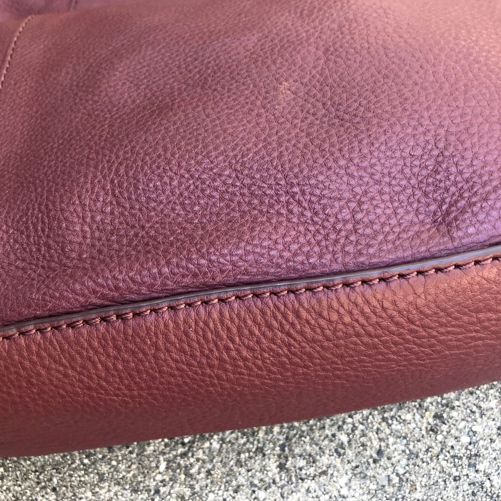 Lucky Brand Lucky Brand Crossbody Leather Purse Women's Burgundy Red Bag Zipper Size ONE SIZE - 4 Thumbnail