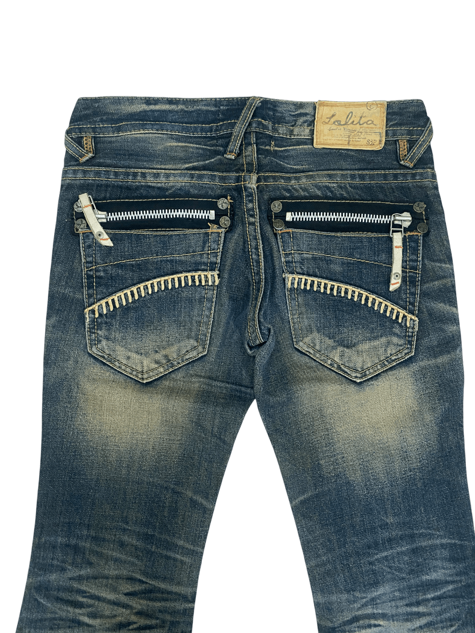 If Six Was Nine Flared Mud Lolita Jeans Size 30" / US 8 / IT 44 - 4 Thumbnail