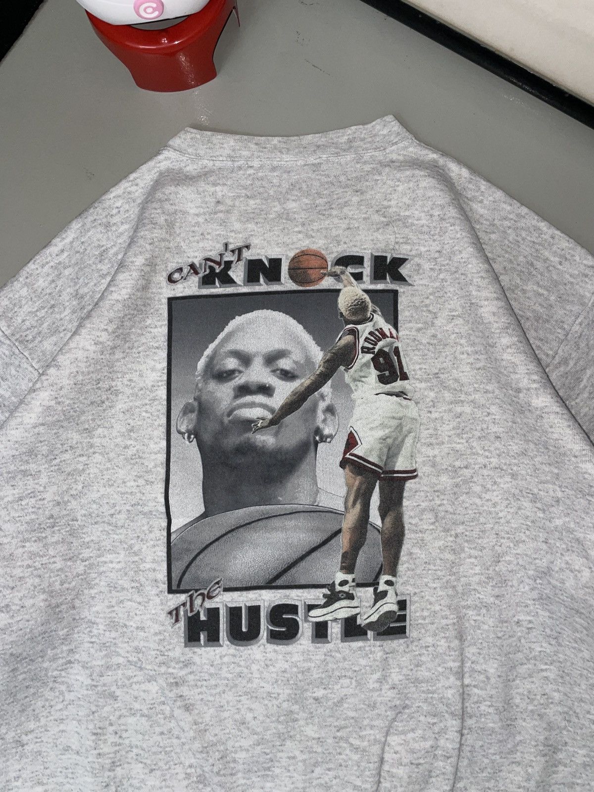 Converse Vintage 90s Converse x Dennis Rodman "Cant Knock the Hustle" Size US L / EU 52-54 / 3 - 3 Thumbnail