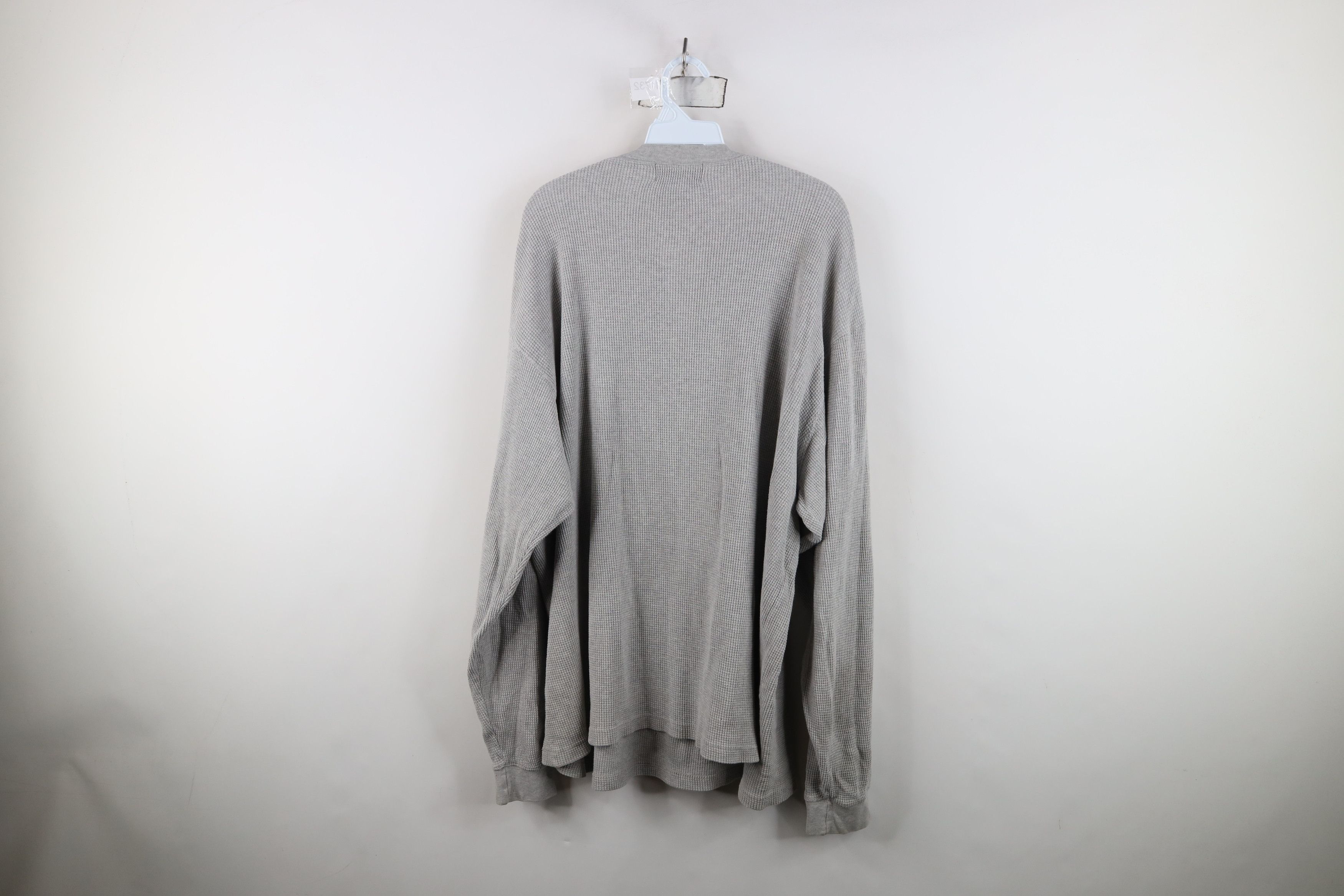 Eddie Bauer Vintage 90s Eddie Bauer Knit Long Sleeve Henley T-Shirt Gray Size US XL / EU 56 / 4 - 12 Thumbnail